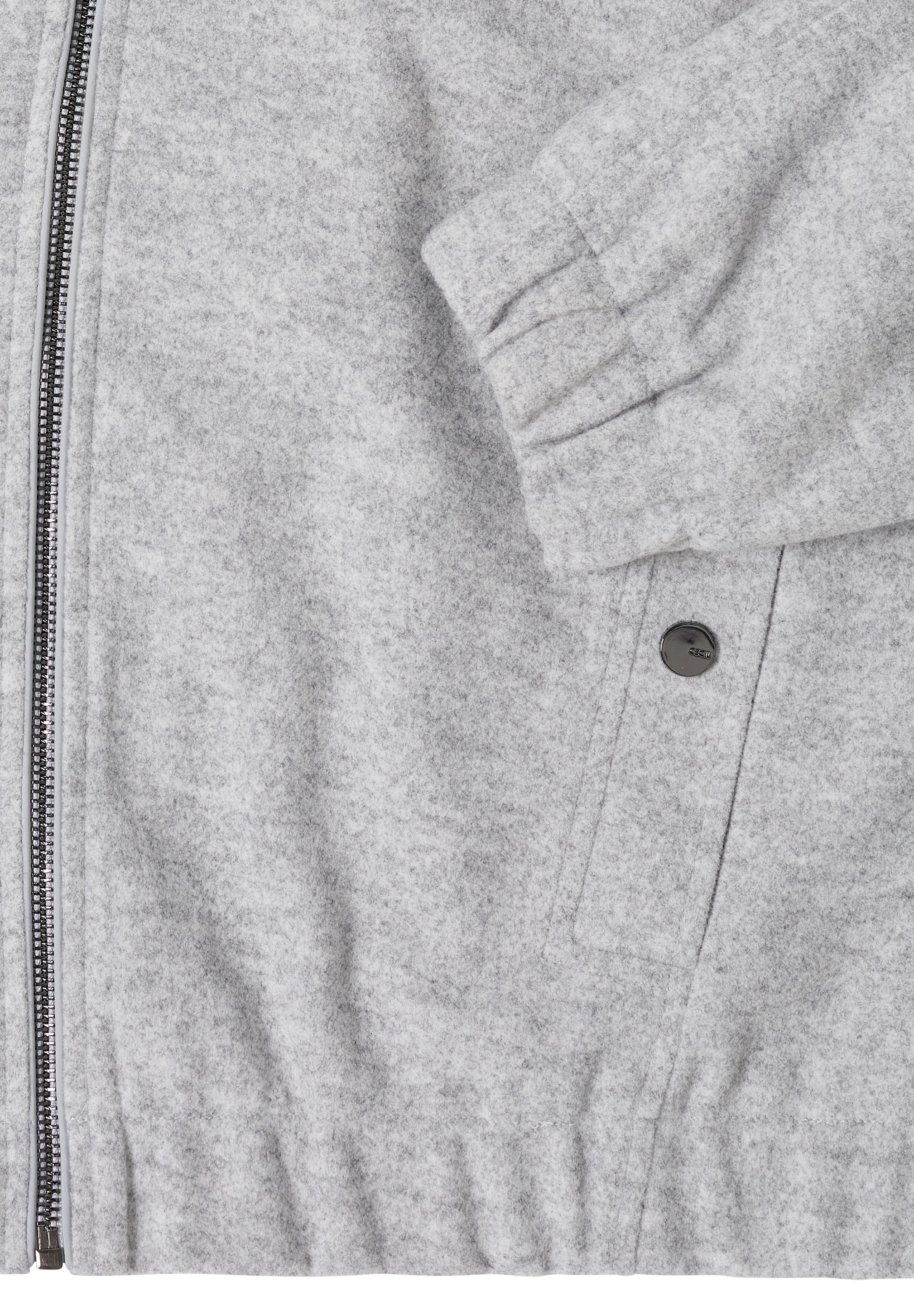 Cecil Kurzjacke mit Kapuze mit Reißverschluss und Kapuze, Fleece-Qualität