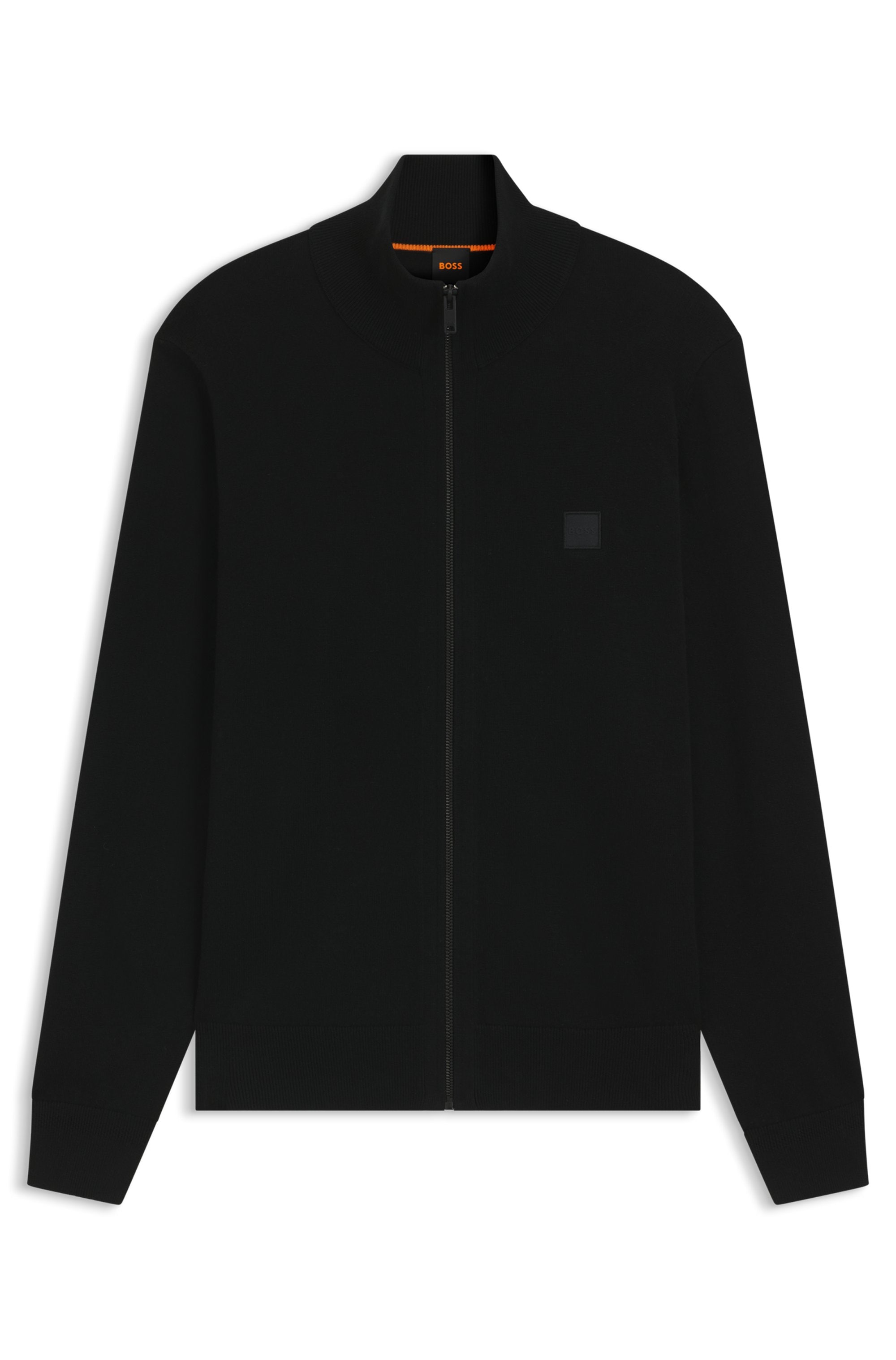 BOSS ORANGE Strickjacke »Kanozip«, mit Reißverschluss