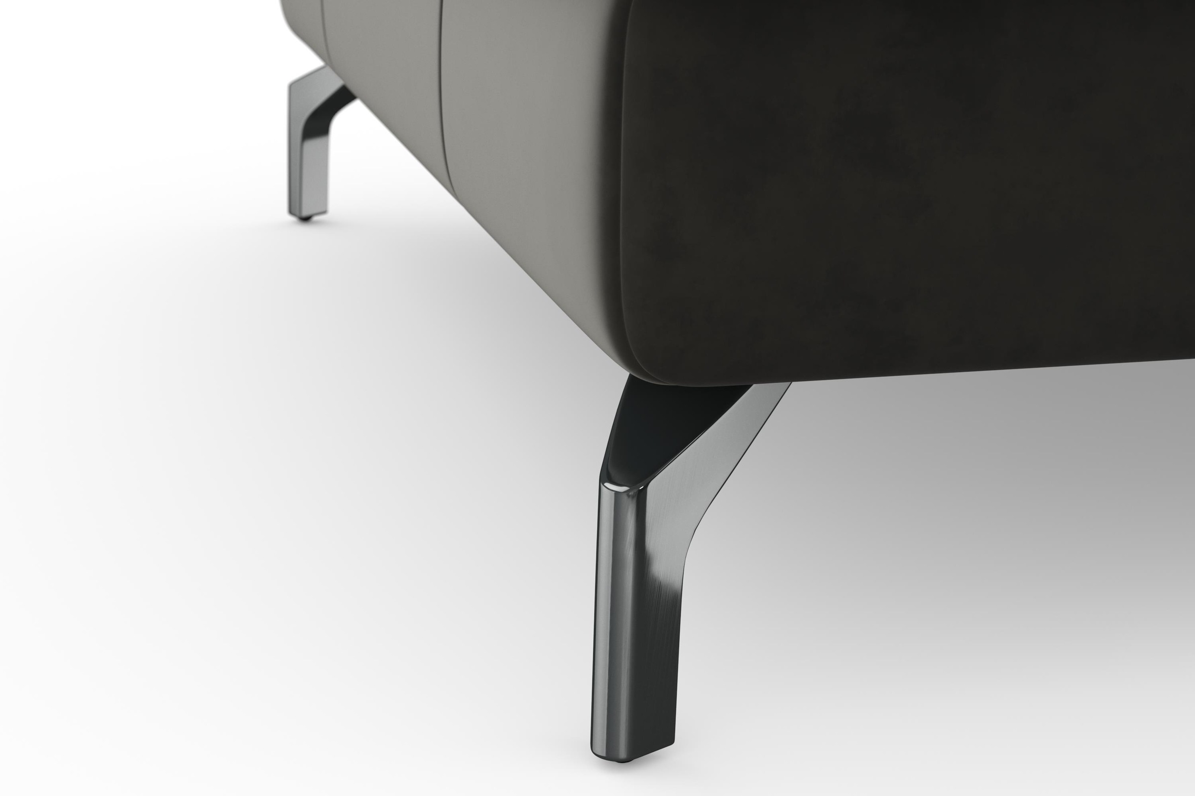 sit&more Ecksofa »Bendigo L-Form«, inklusive Sitztiefenverstellung, Bodenfreiheit 12 cm, in 2 Fußfarben