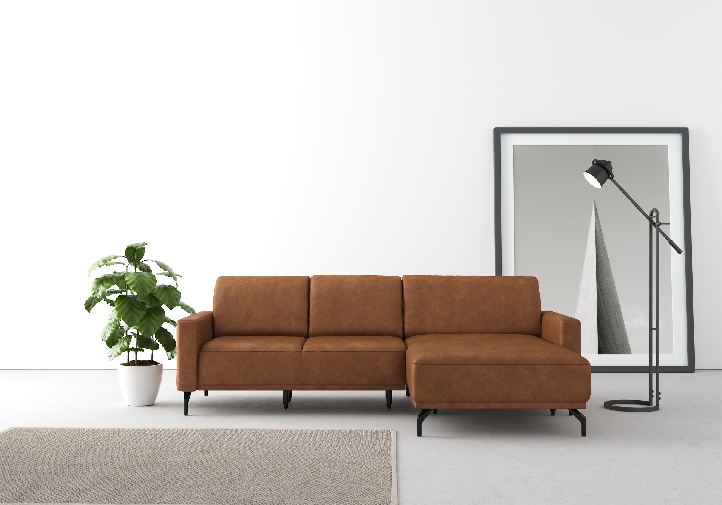 sit&more Ecksofa »Bailando L-Form«, wahlweise mit Kopfteilverstellung und Vorziehsitz, motorisch