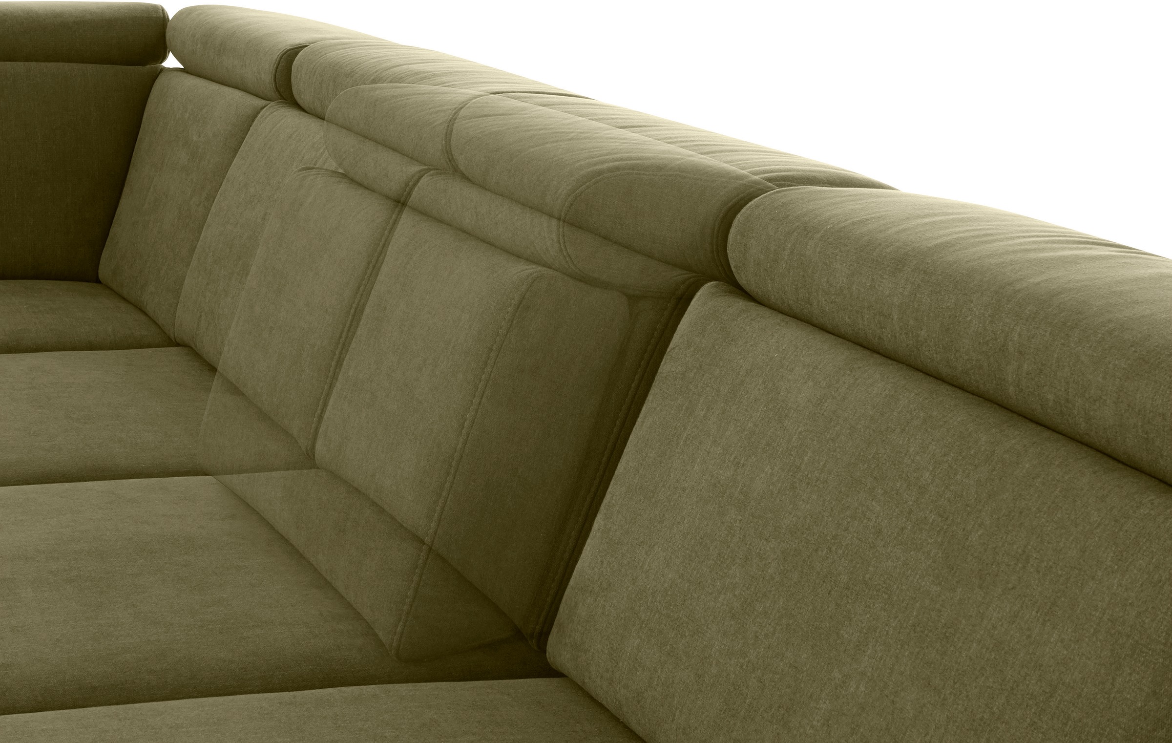 sit&more Wohnlandschaft »Brisbane U-Form«, Fußhöhe 12 cm, inklusive Sitztiefen-, Armteil- und Kopfteilverstellung
