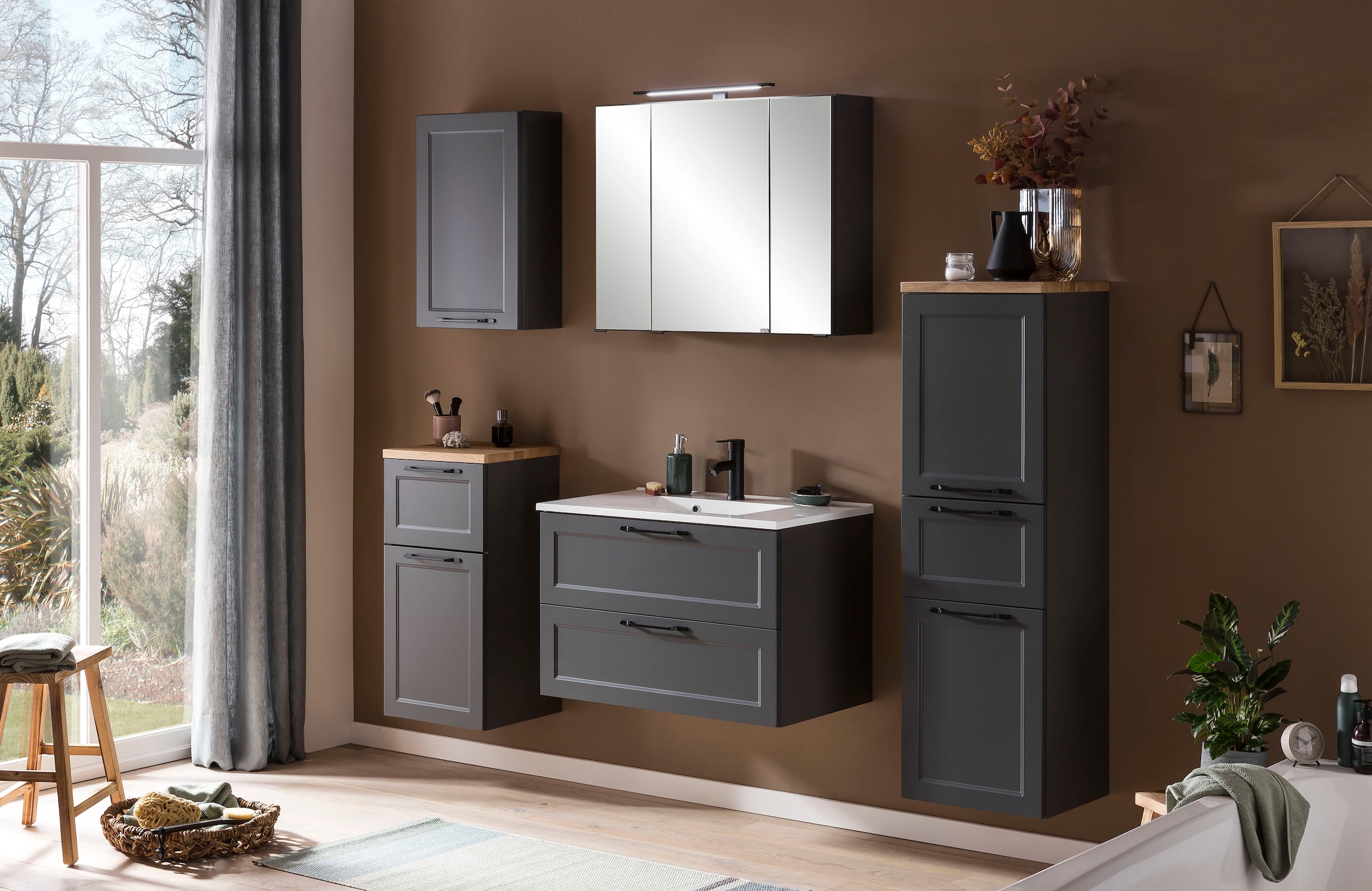 welltime Spiegelschrank »Lana«, Badmöbel, 80 cm breit