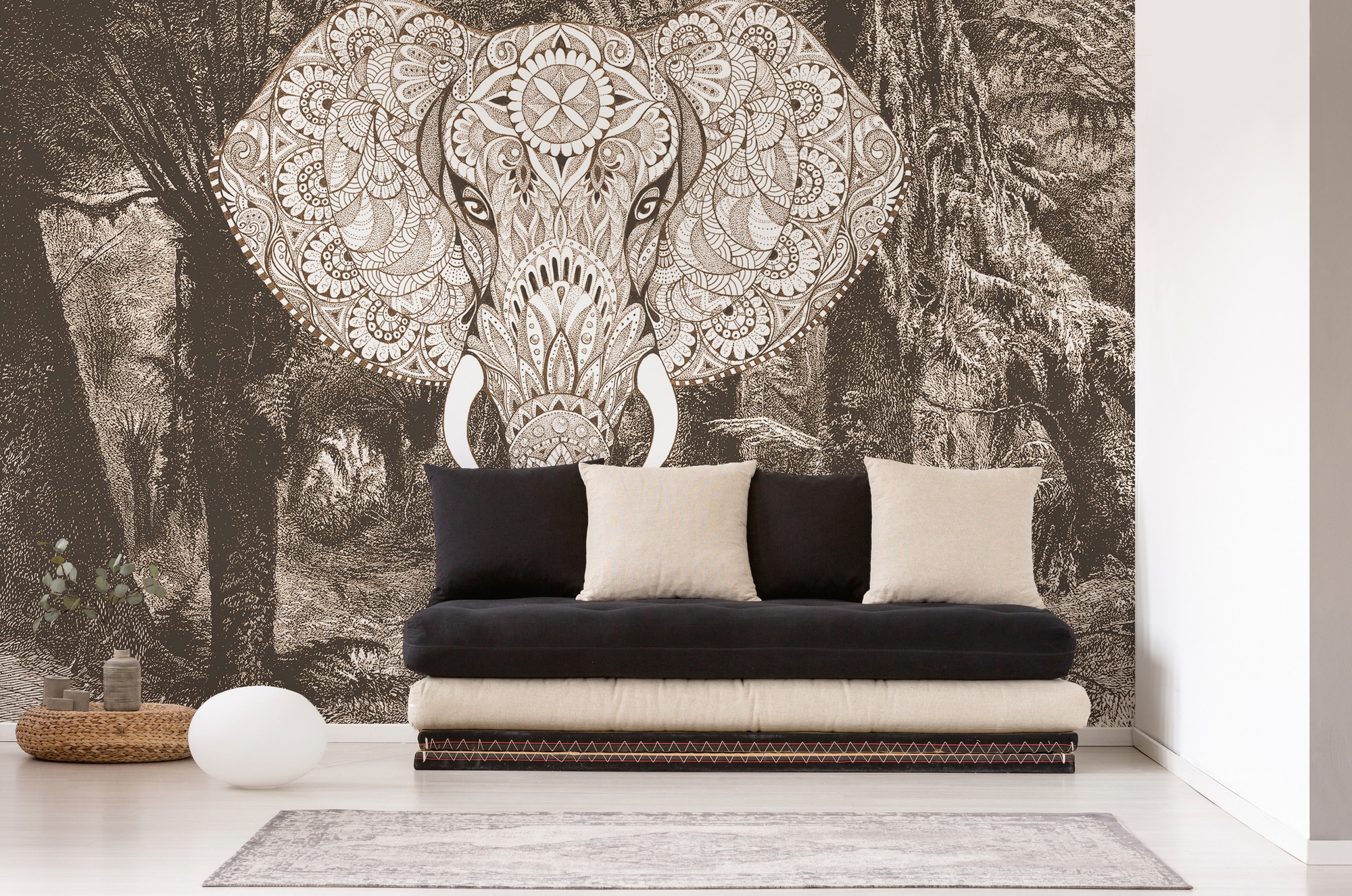 Architects Paper Fototapete »Atelier 47 Elephant Head 1«, orientalisch, Vlies, Wand, Schräge, Decke