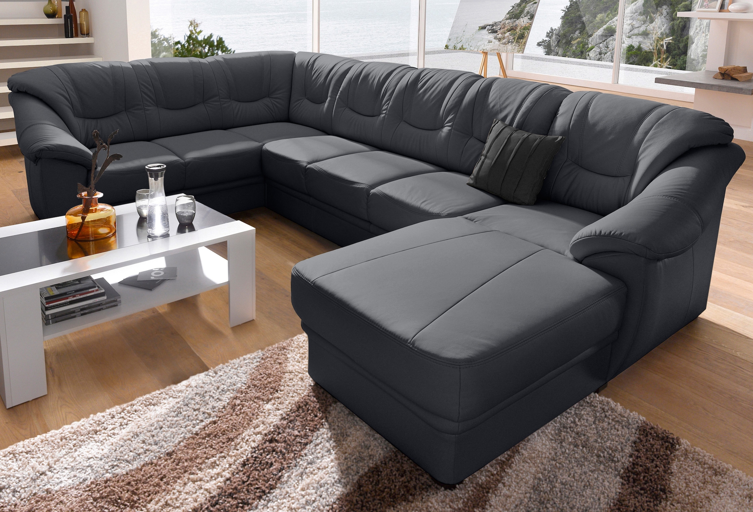 sit&more Wohnlandschaft »Savona U-Form, B: 320 cm« optional Bettfunktion, F günstig online kaufen