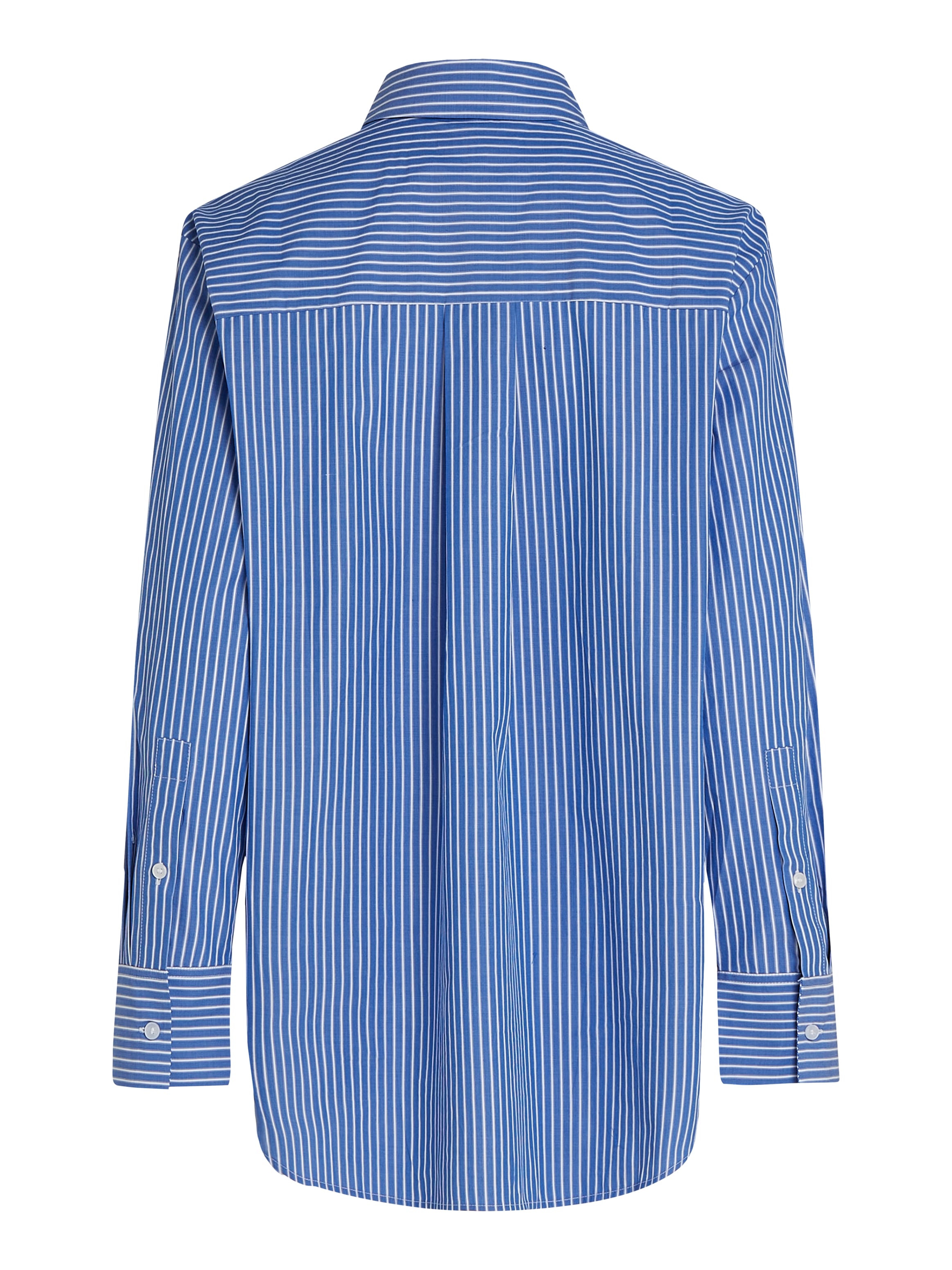 Tommy Hilfiger Hemdbluse »ESS POPLIN EASY FIT SHIRT«, Hinten länger geschnitten mit abgerundetem Saum