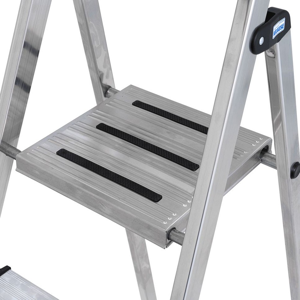 KRAUSE Stehleiter »Safety«, Aluminium, 1x4 Stufen, Arbeitshöhe ca. 285 cm