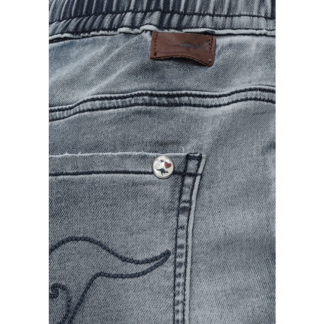 KangaROOS Jogg Pants, in Denim-Optik mit elastischem Bündchen im  Online-Shop kaufen