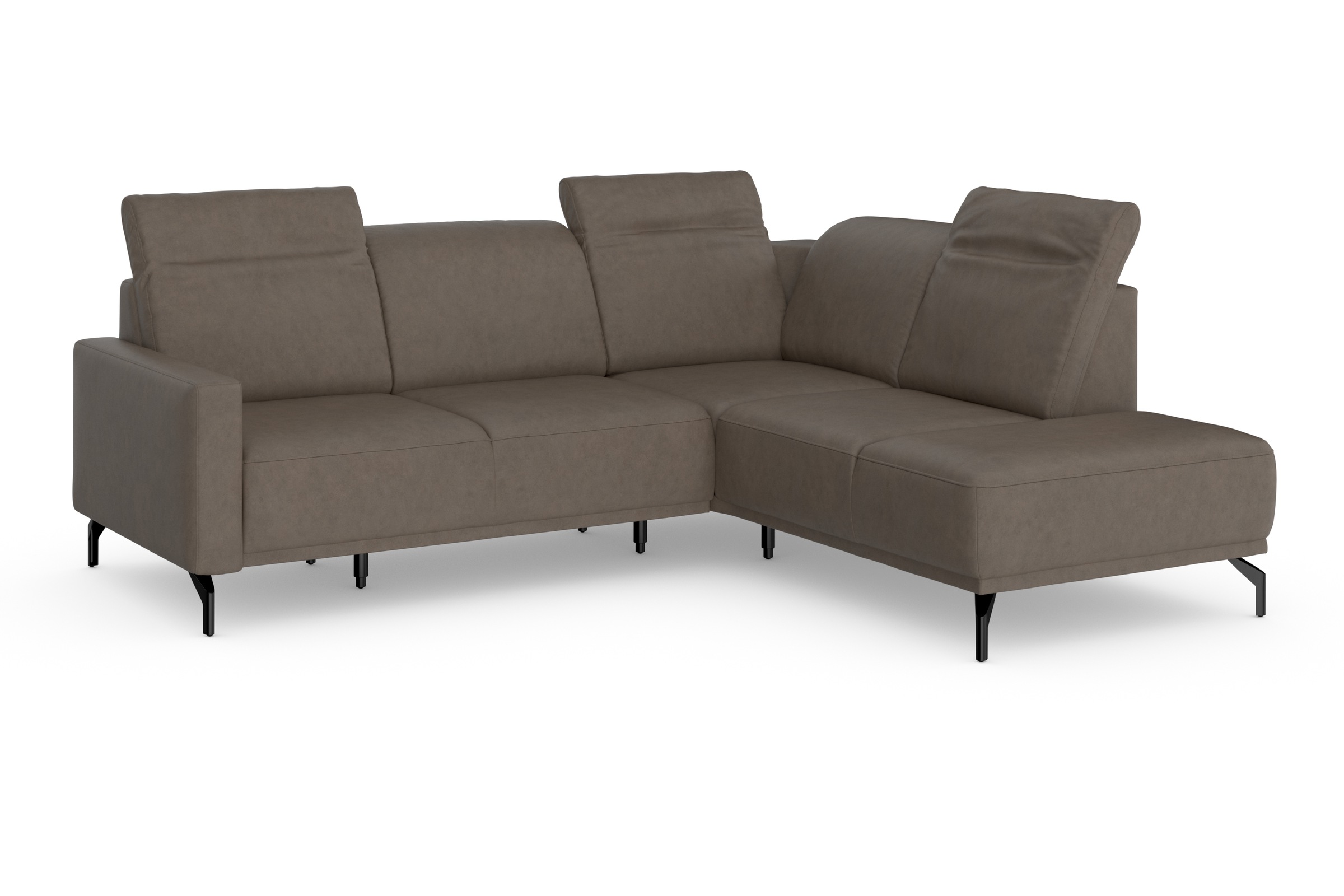 sit&more Ecksofa »Bailando L-Form«, wahlweise mit Kopfteilverstellung und Vorziehsitz, motorisch