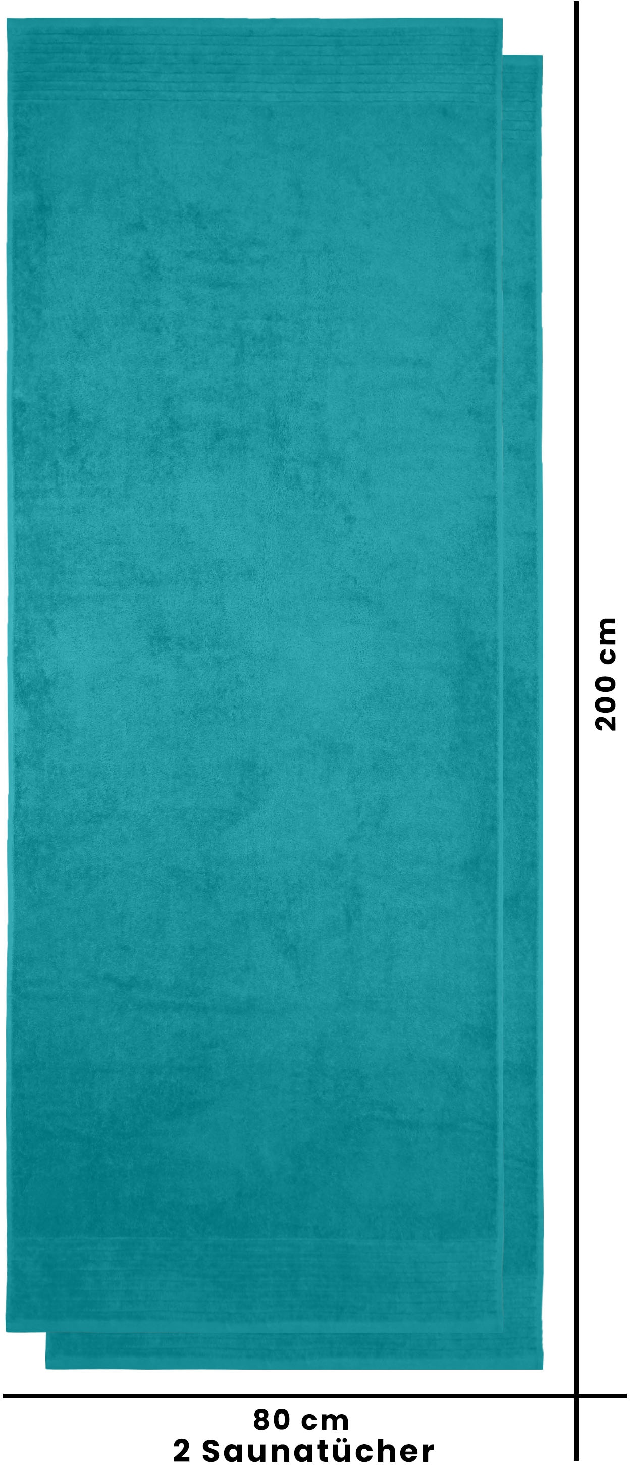my home Saunatuch »Sanremo Premium, Premium Handtücher, 600 gr/m², 80x200cm« Bordüre, einfarbig, flauschig, weich, dicke Qualität, 5 Jahre Garantie