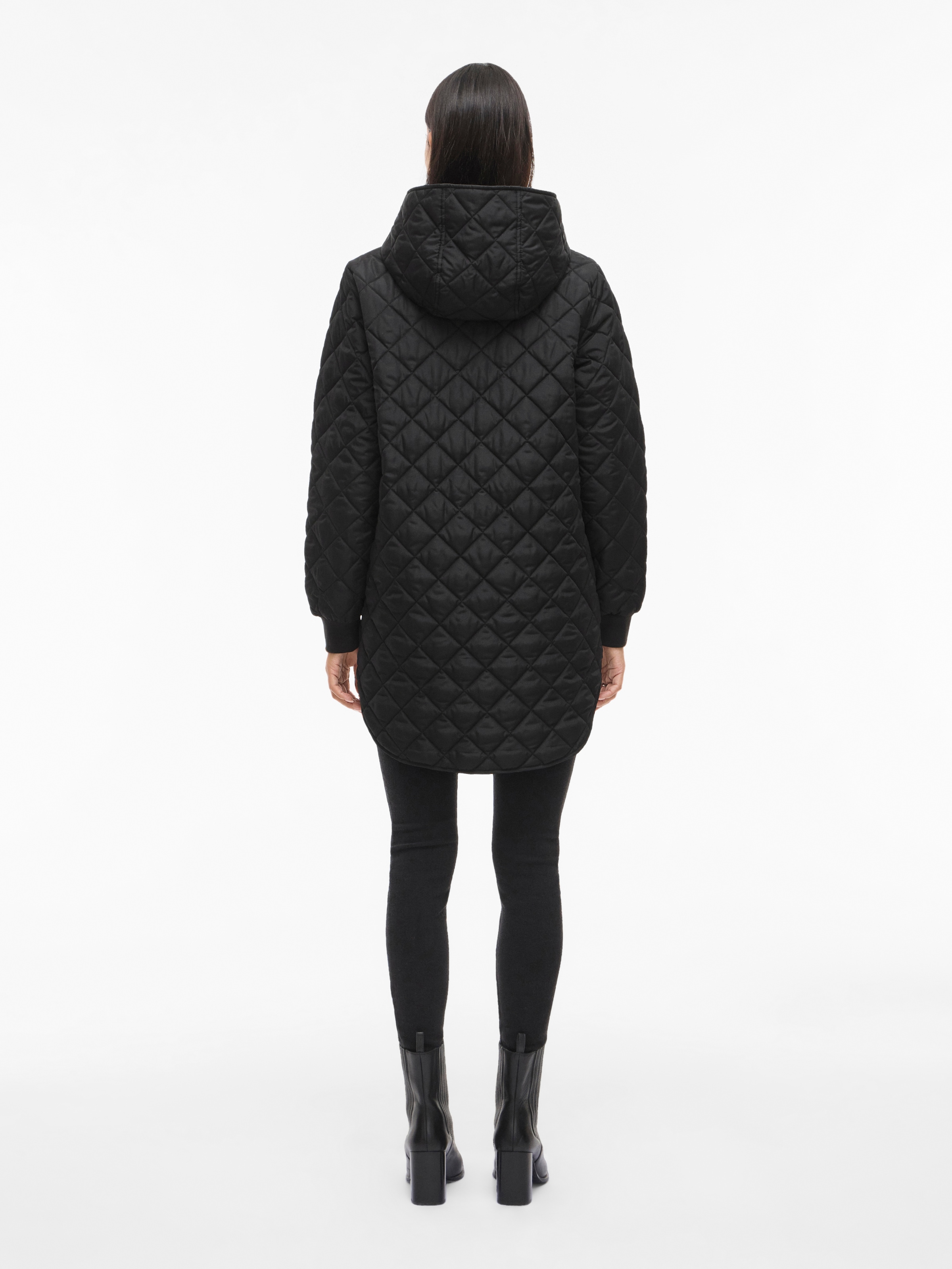 Vila Steppjacke »VITATE L/S HOODED JACKET - NOOS« mit Kapuze Kunstfaser