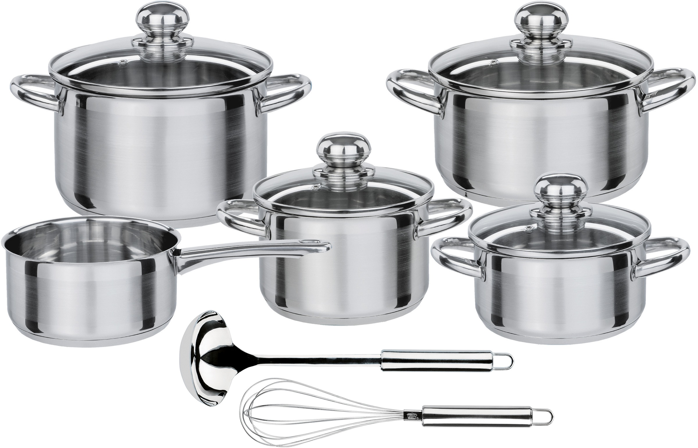 GSW Topf-Set »Silver Star« Edelstahl Set, Bratentopf Ø 16/20 cm, Fleischtop günstig online kaufen