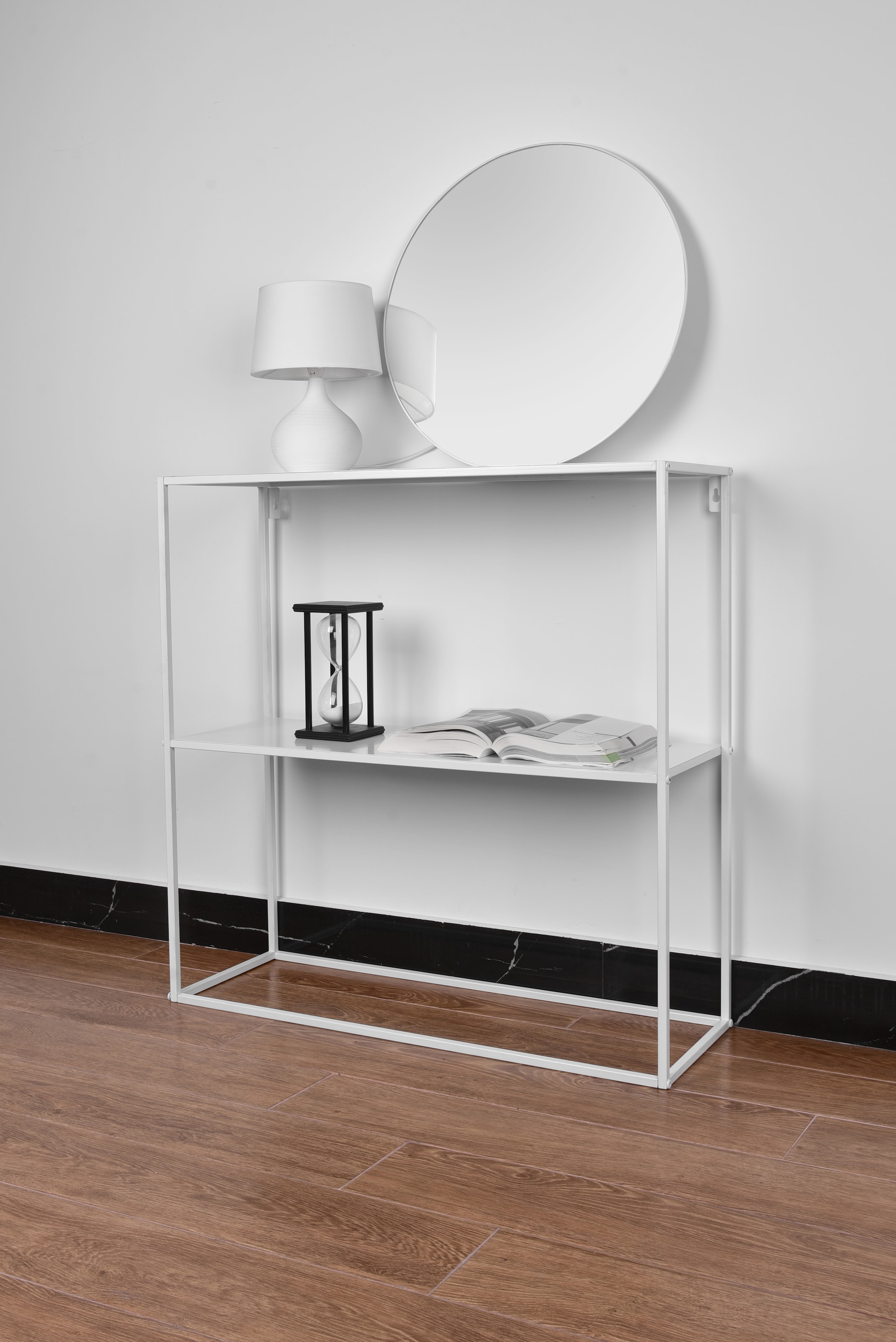 MIRRORS AND MORE Konsolentisch »Alexis«, modernes Metallregal günstig online kaufen
