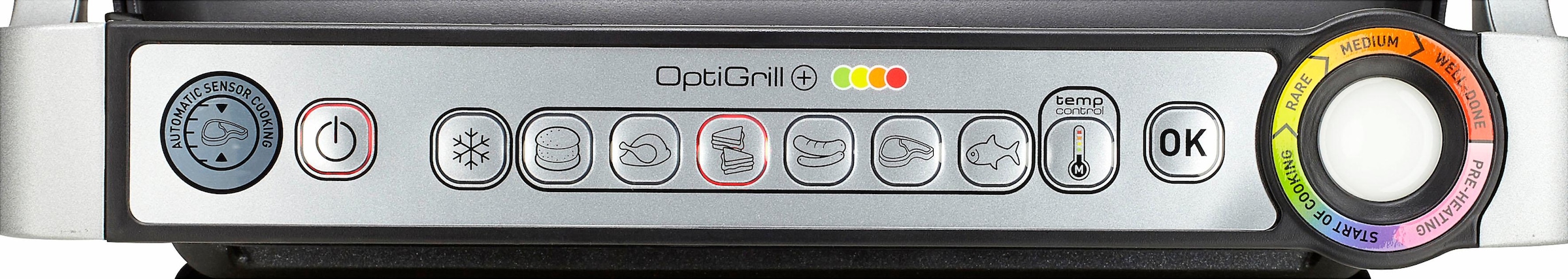 Tefal Kontaktgrill »GC712D OptiGrill+«, 2000 W, 6 Grillprogramme, passt Temperatur + Grillzyklus ans Grillgut an