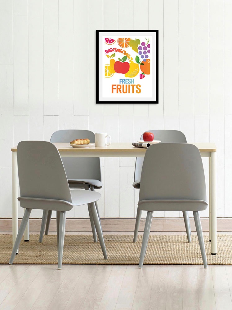 queence Bild »Fresh Fruits«, Obst-Obst Bilder-Essen-Lebensmittel-Kunst-Abst günstig online kaufen