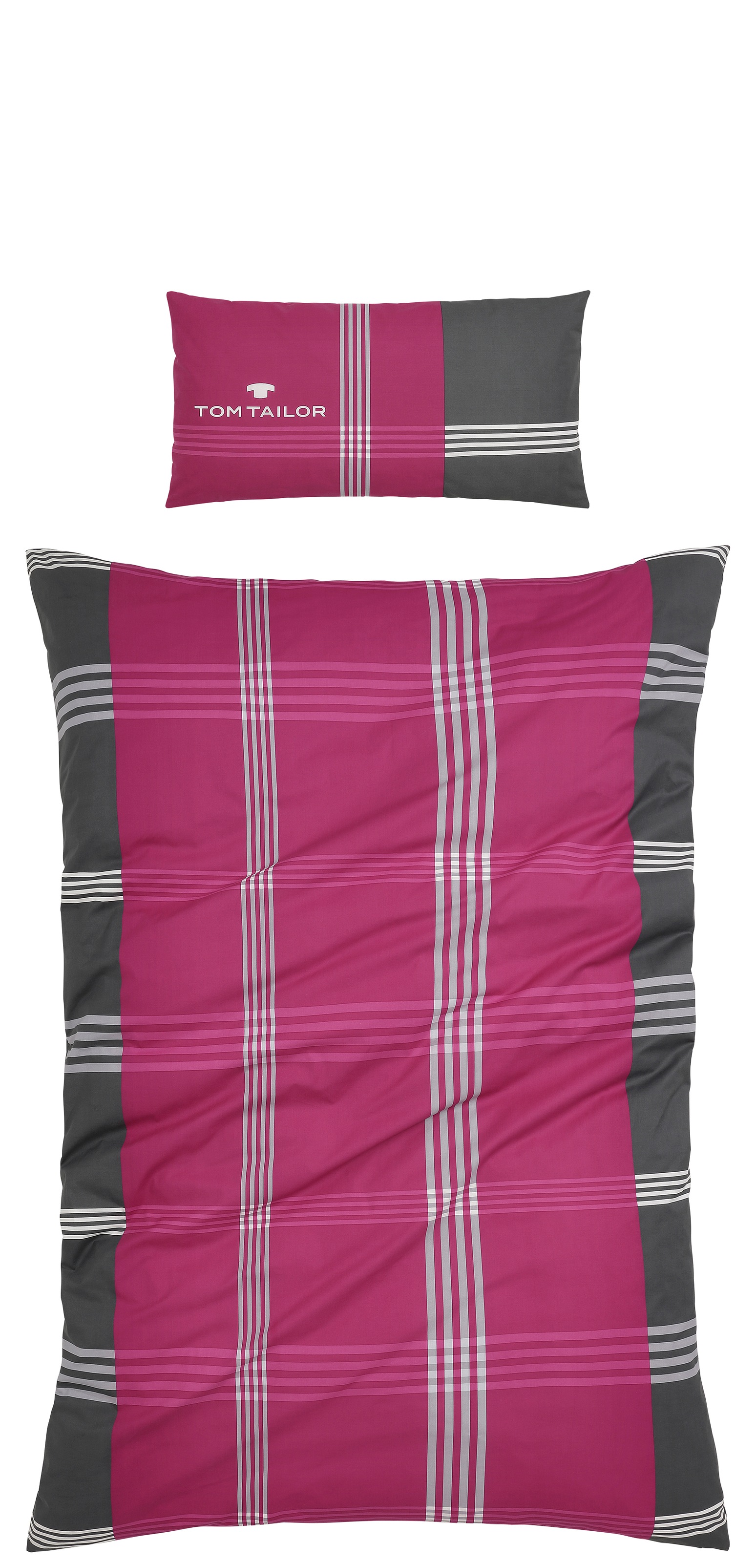 TOM TAILOR HOME Bettwäsche »Ole in Gr. 135x200 oder 155x220 cm«, karierte B günstig online kaufen