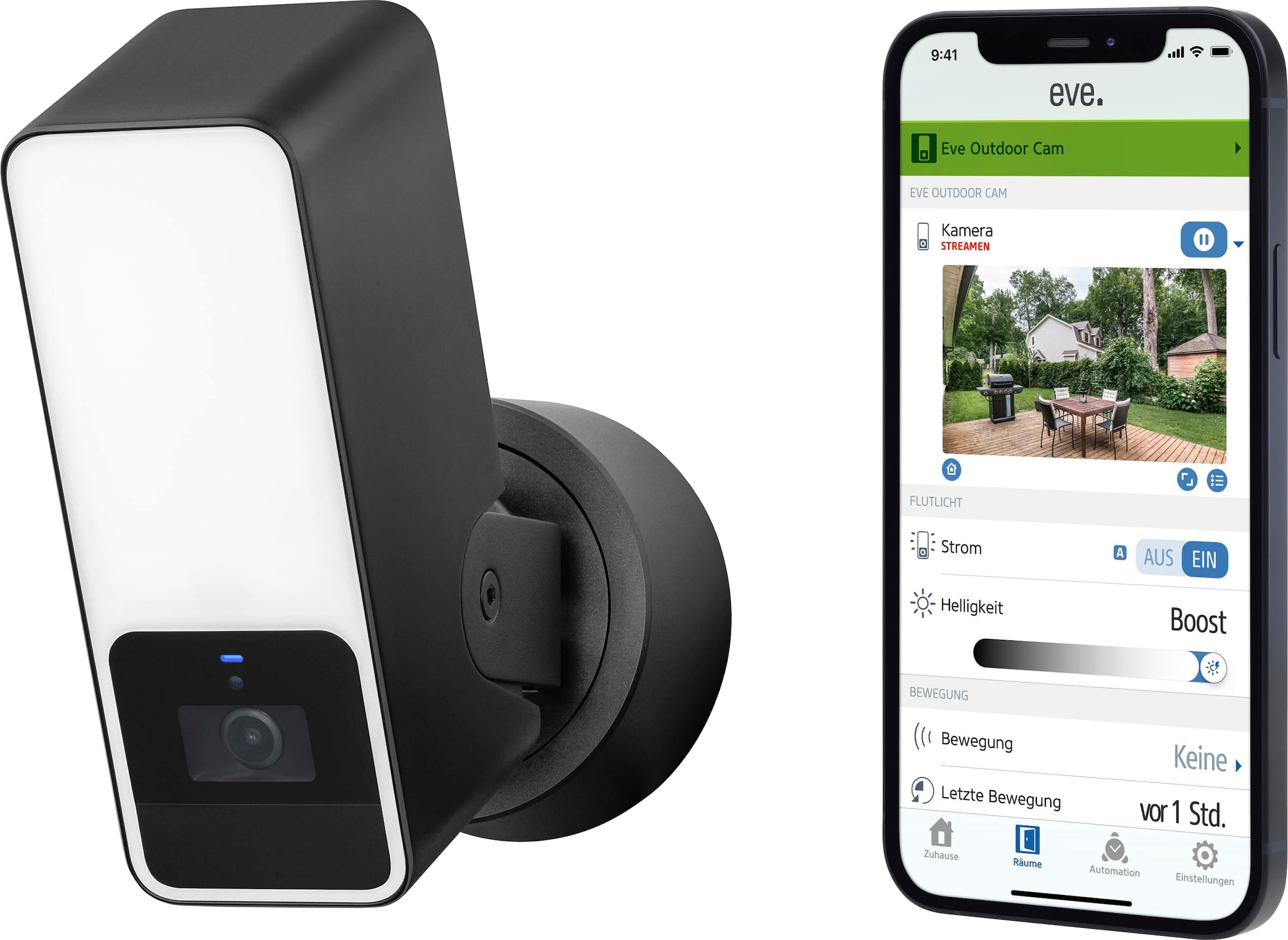 EVE Überwachungskamera »Outdoor Cam (HomeKit) 2er Pack«, Außenbereich, (Packung, 2 tlg.)