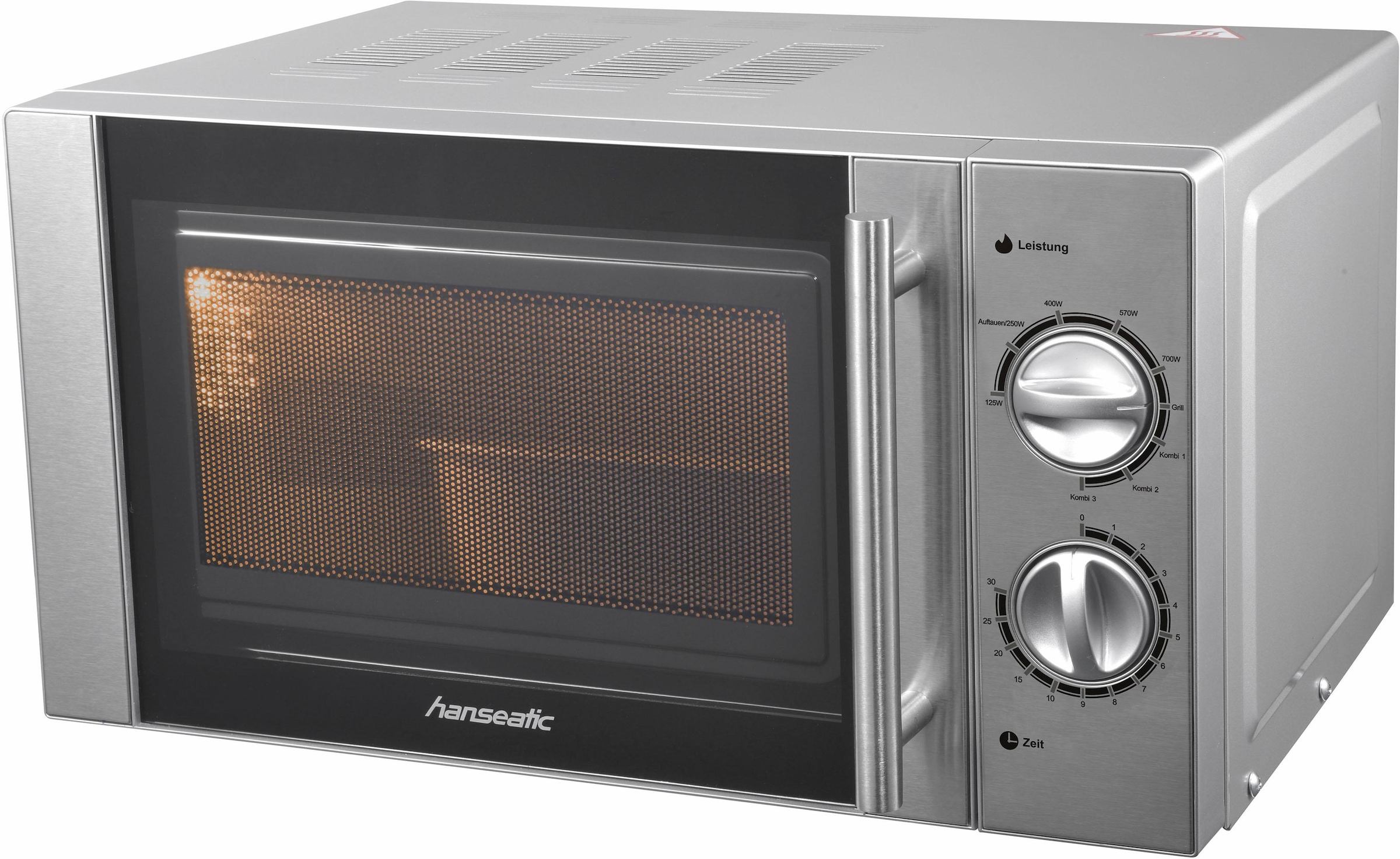 Hanseatic Mikrowelle »65509859«, Grill, 700 W, 5 Leistungsstufen und Auftaufunktion