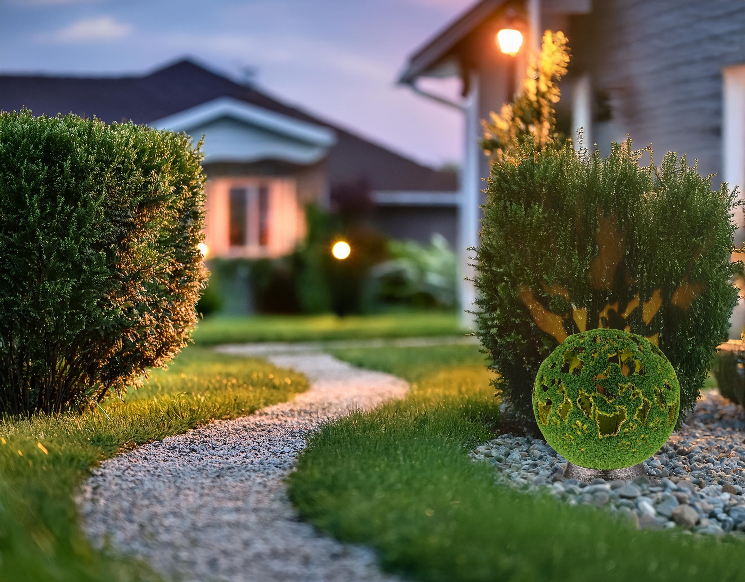 GLOBO LIGHTING LED Solarleuchte »SOLARLEUCHTE METALL SILBERGRAU, 1XLED« LED günstig online kaufen