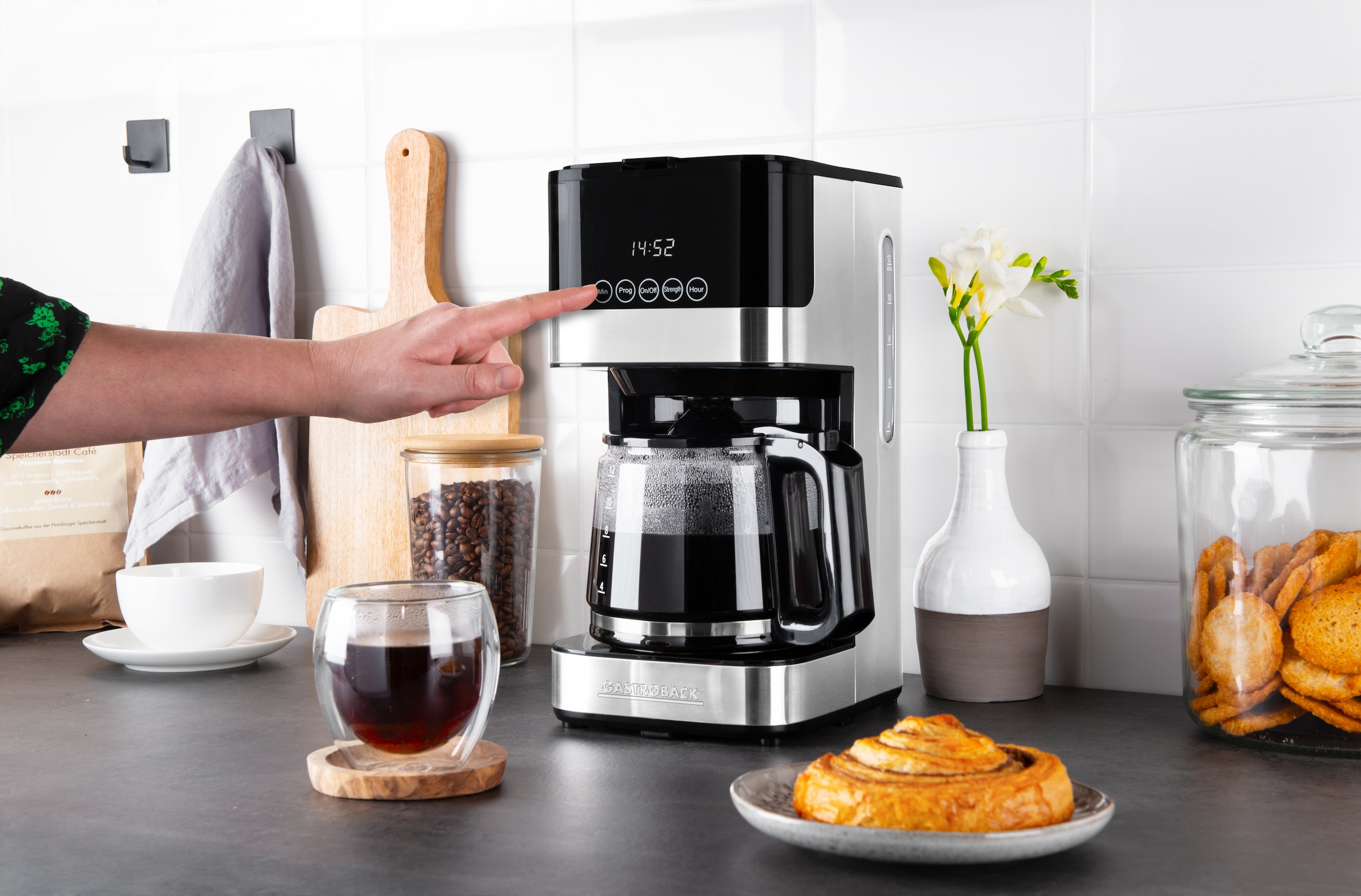 Gastroback Filterkaffeemaschine »Design Essential 42701«, 1,5 l Kaffeekanne, Edelstahlfilter, 1x4
