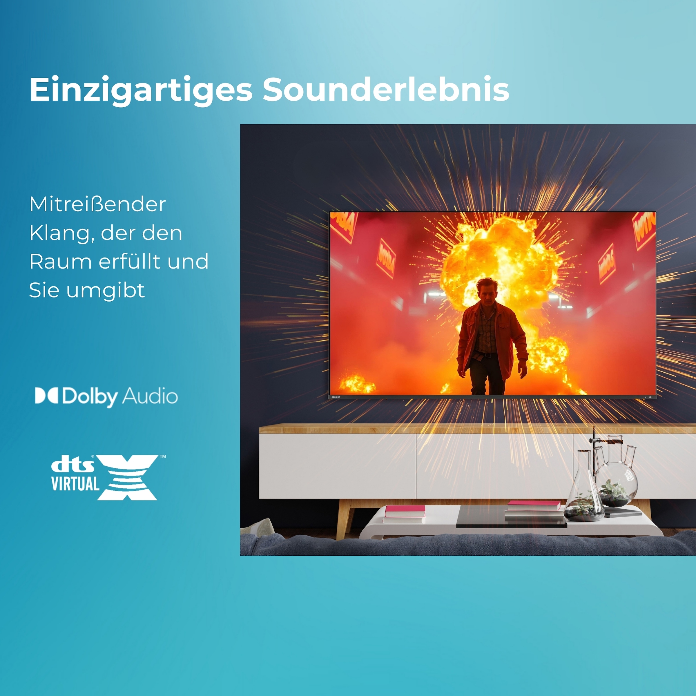 Toshiba QLED-Fernseher »43QV1563DDW« 108 cm/43 ″ Smart-TV