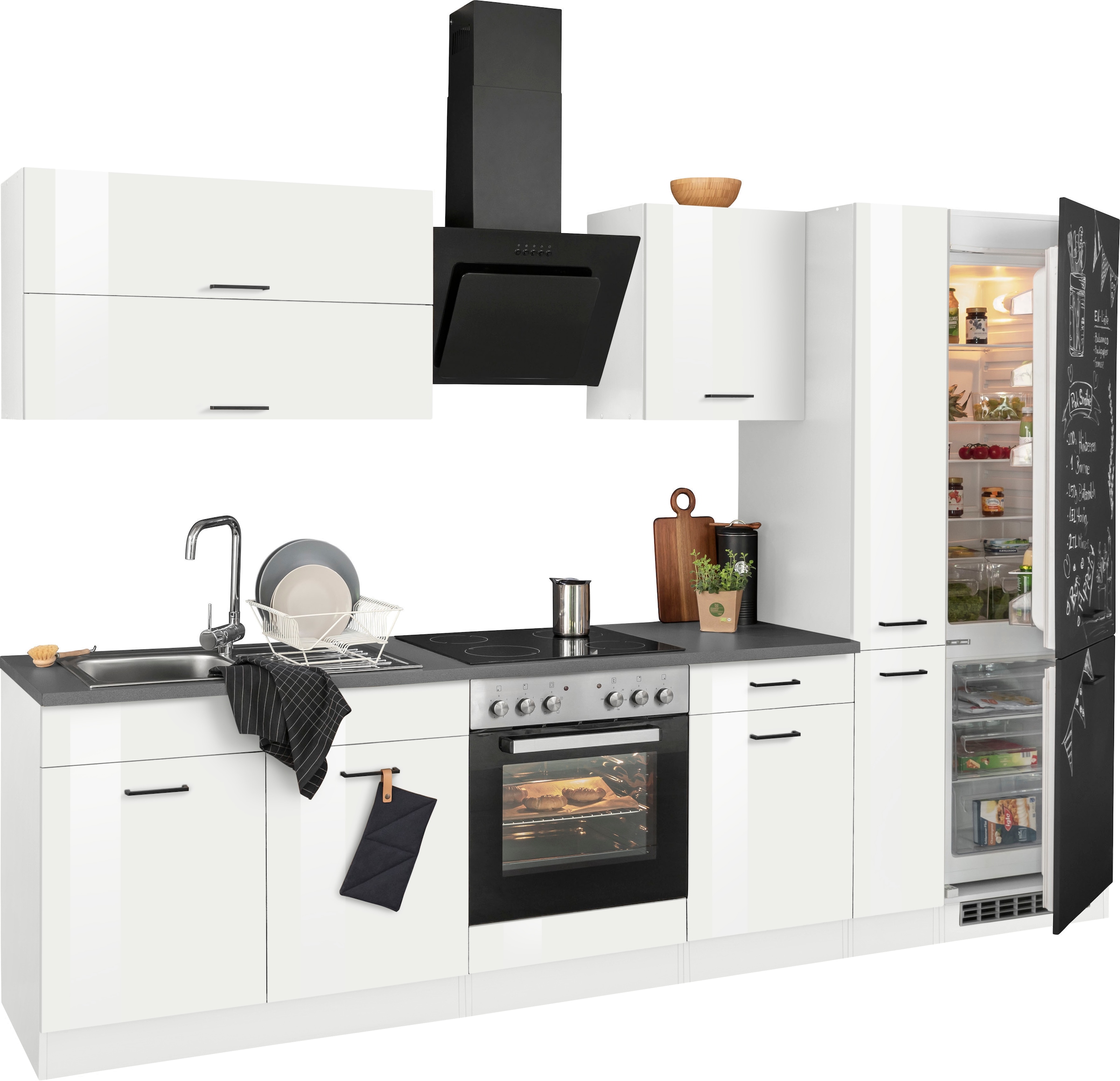 HELD MÖBEL Küchenzeile »Trier«, mit E-Geräten, Breite 300 cm auf Raten  kaufen