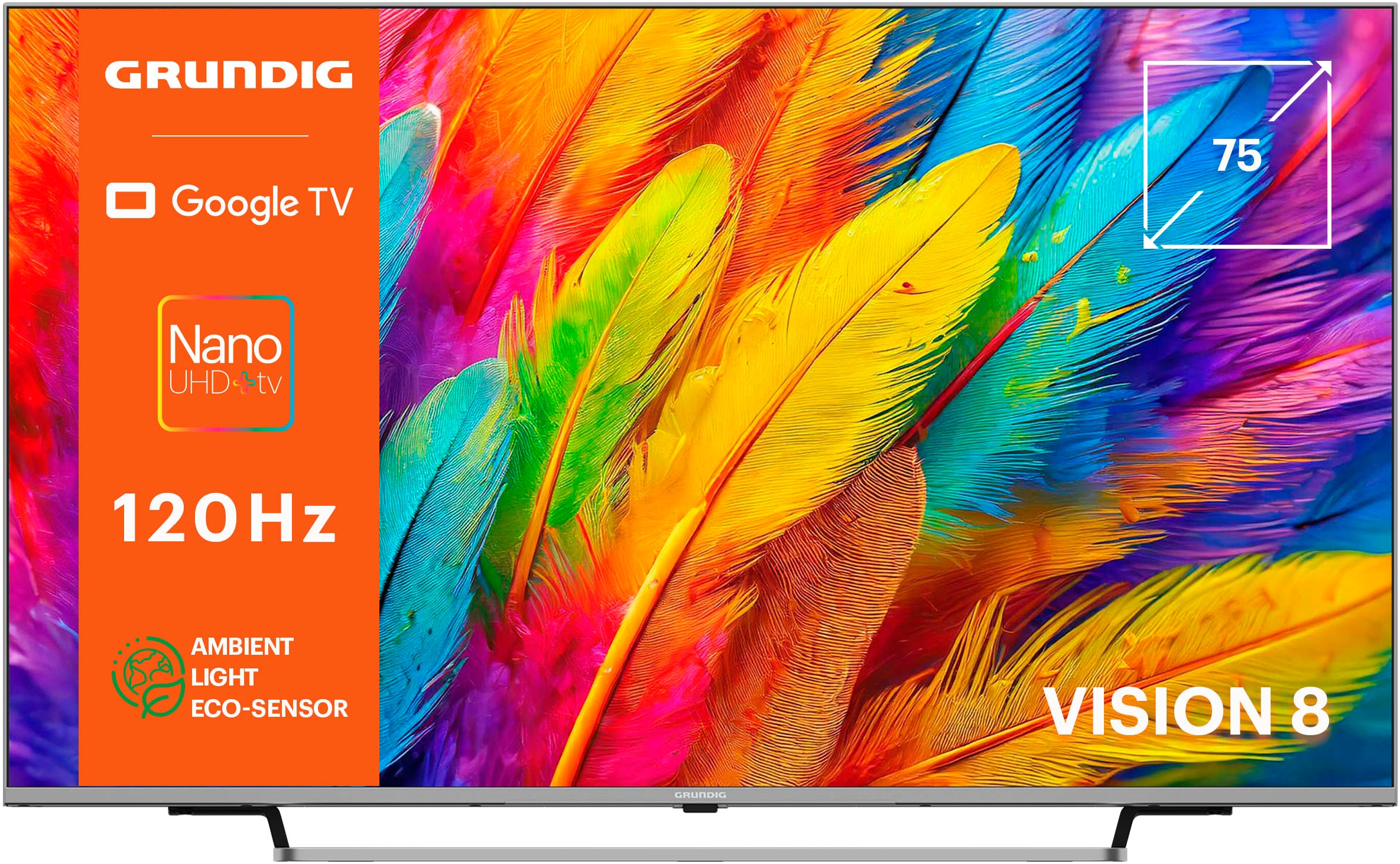 LED-Fernseher, 189 cm/75 Zoll, 4K Ultra HD, Google TV-Smart-TV