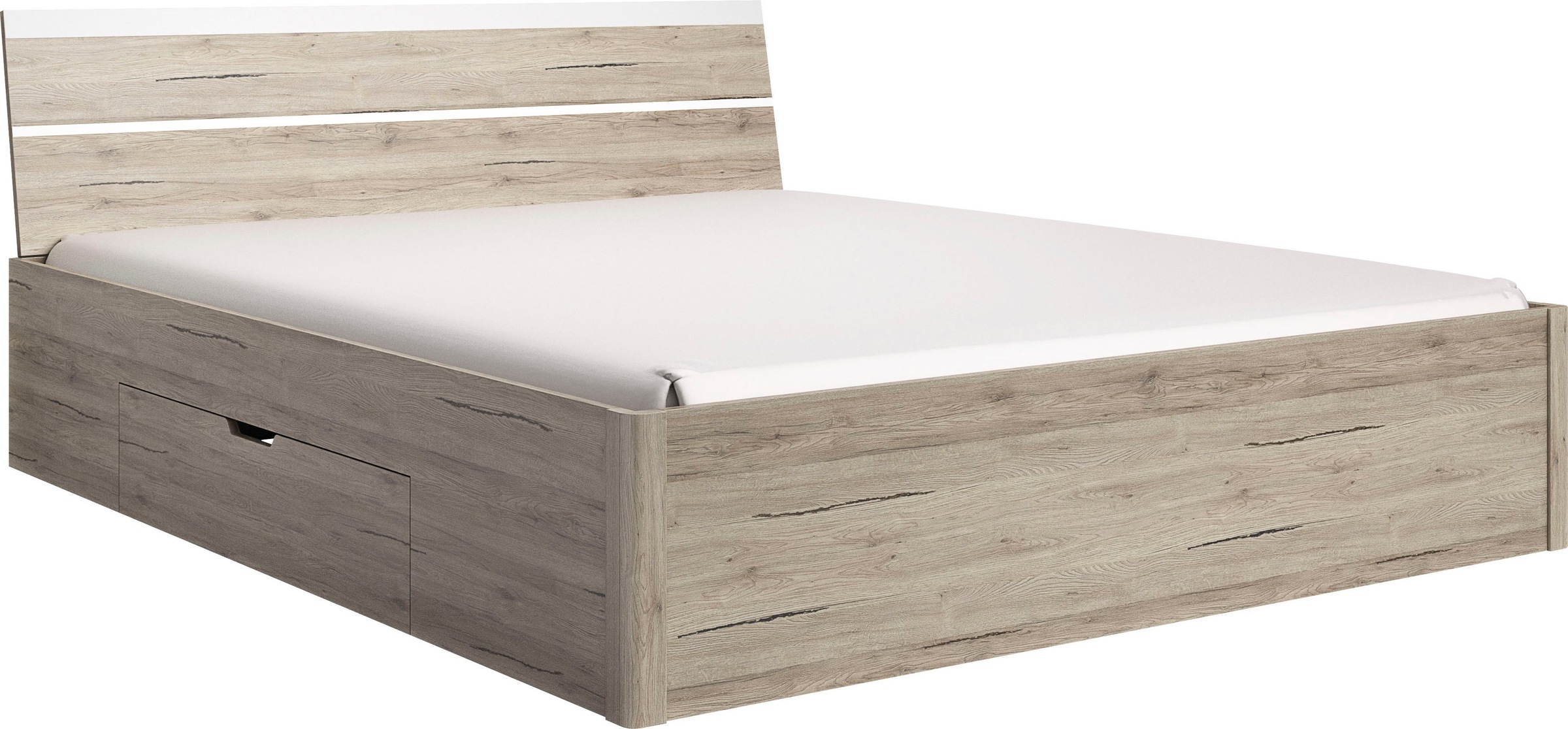 Home affaire Stauraumbett »Beta, Breite 160 oder 180cm, moderne Bettanlage günstig online kaufen