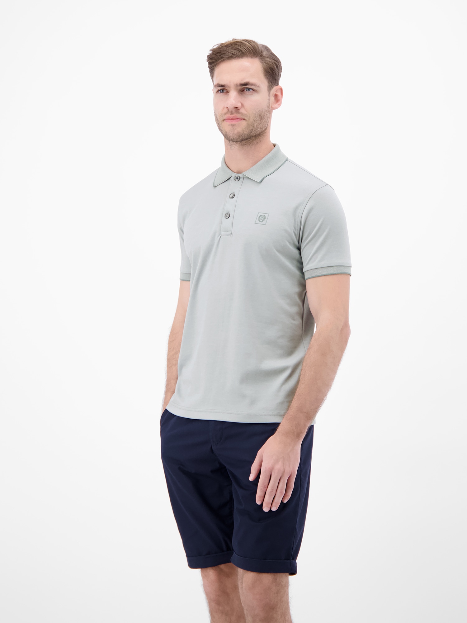 LERROS Poloshirt »Unifarbenes Poloshirt in Piqué-Qualität« Herren Polo Kurzarm, Kragen mit Knopfleiste, Pflegeleicht, Einfarbig