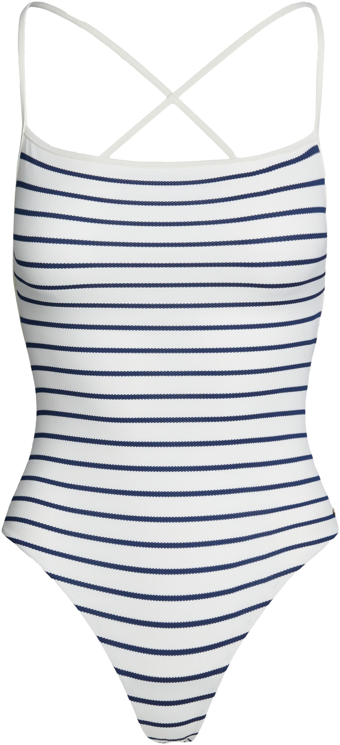 Tommy Hilfiger Swimwear Badeanzug »STRAIGHT NECK ONE PIECE PIQUE« mit Streifenmuster