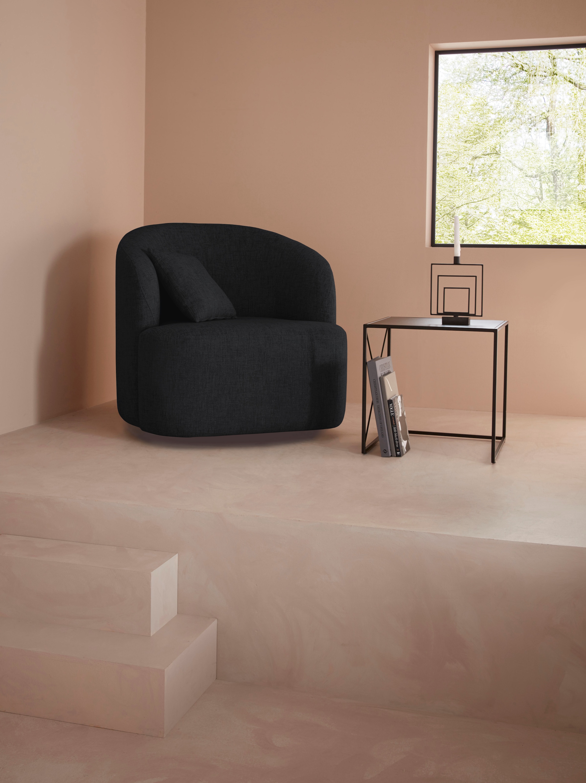 LeGer Home by Lena Gercke Drehsessel »Dilara Sessel« gerundete Rückenlehne günstig online kaufen