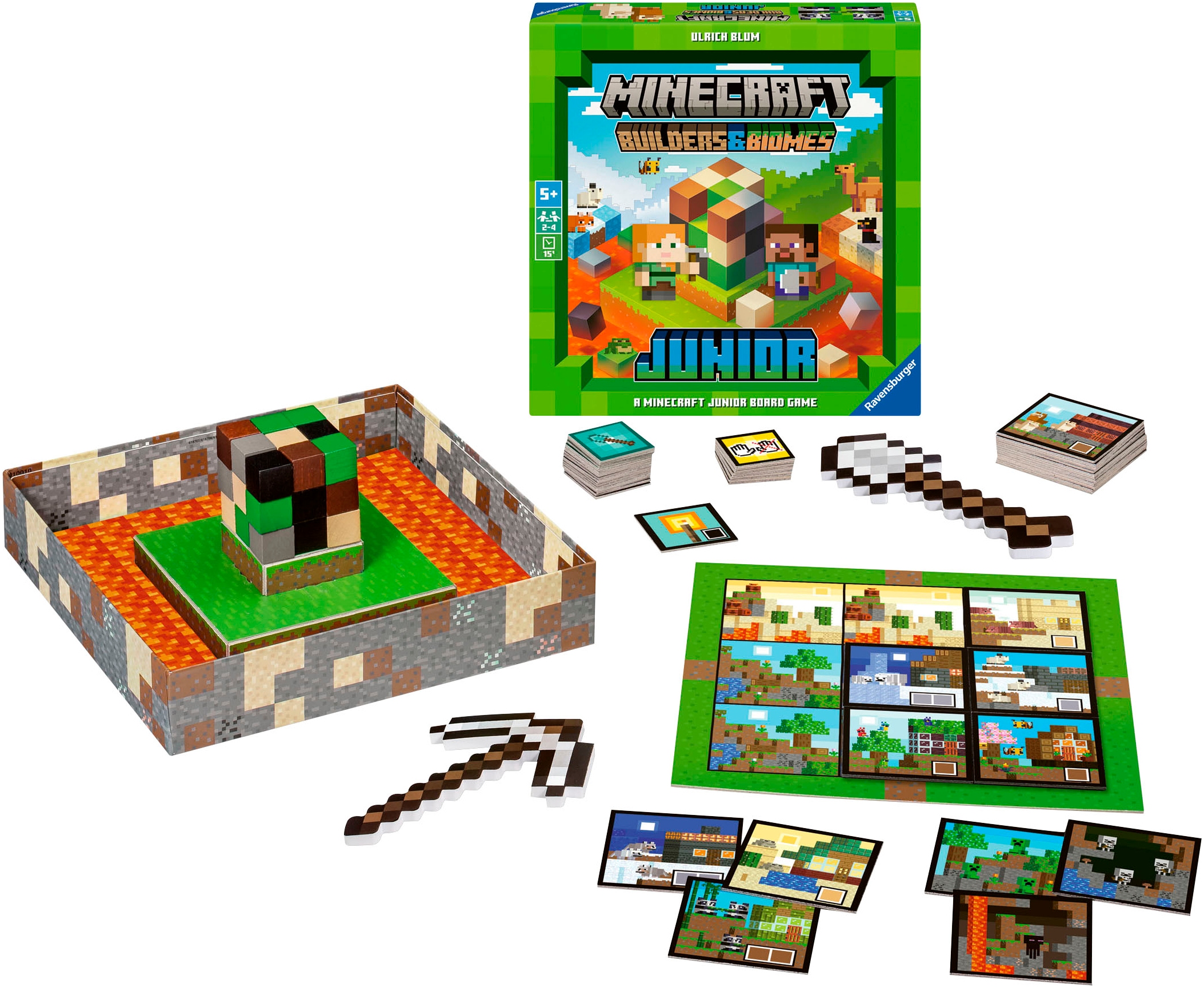 Ravensburger Spiel »Minecraft Builders & Biomes Junior«, Made in Europe