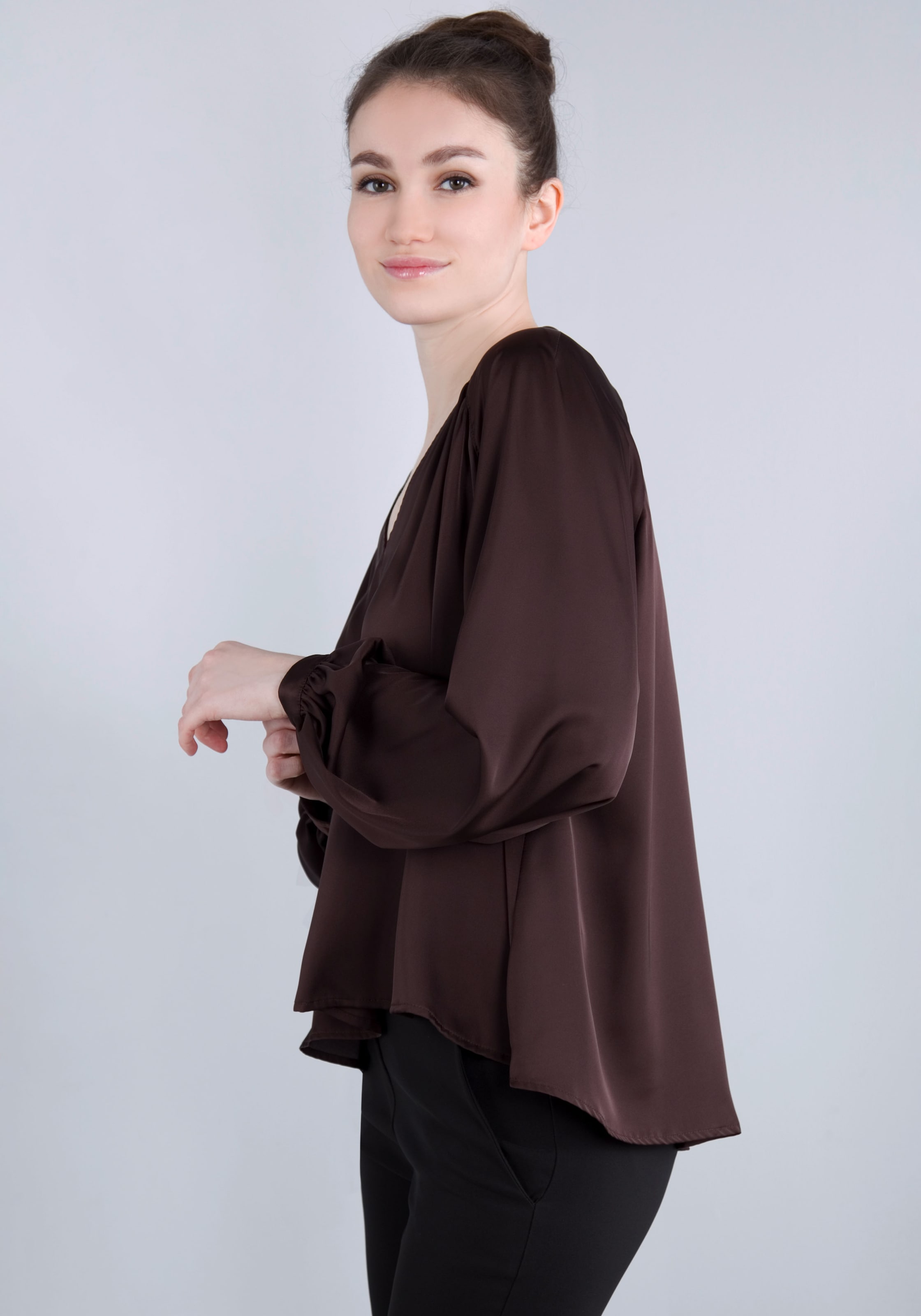 IMPERIAL Blusenshirt, in satinierter Optik