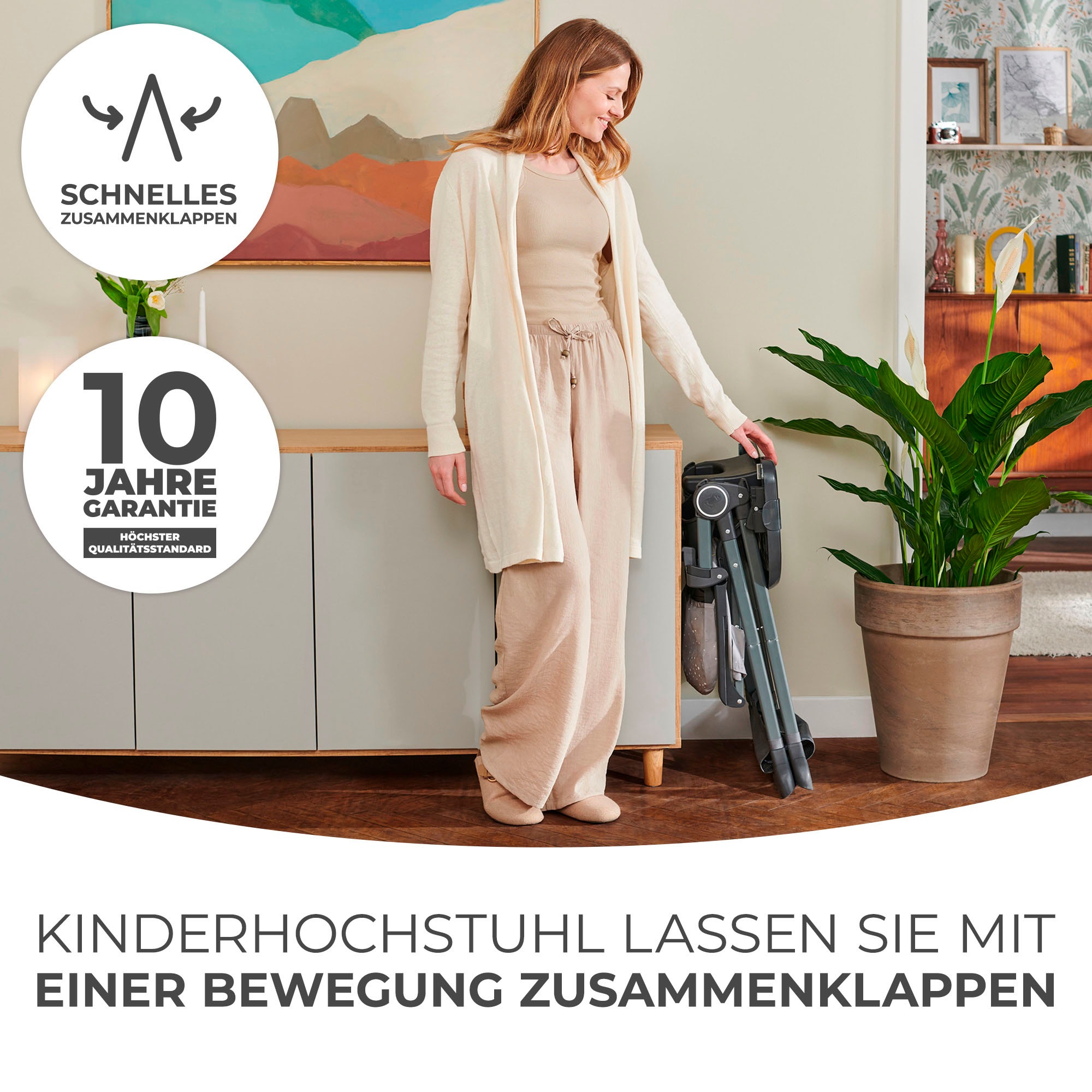 Kinderkraft Kombihochstuhl »FOLDEE« () günstig online kaufen