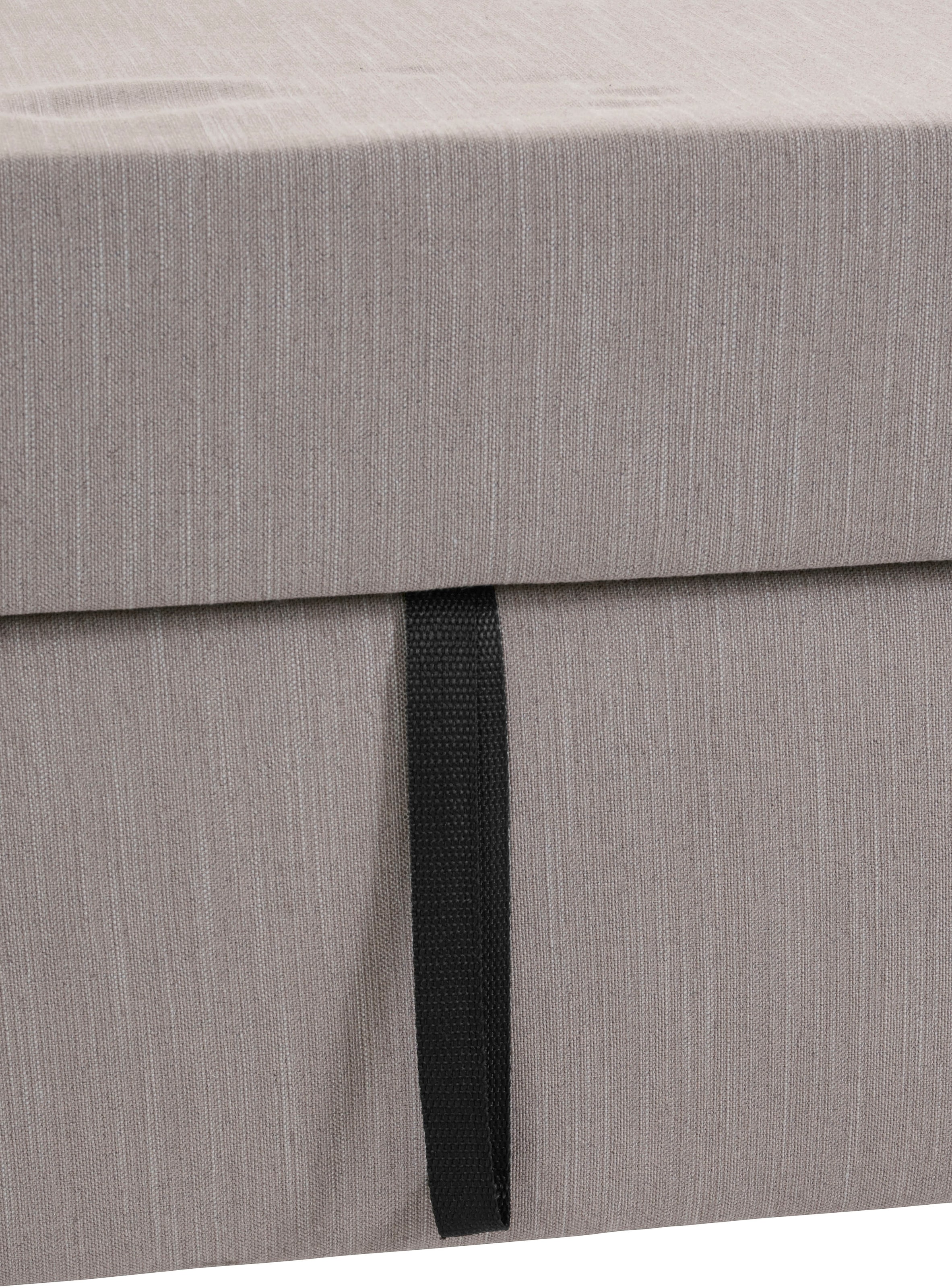 OTTO products Ecksofa »Grazzo, zeitlos und elegant, mit moderner Sitzheftung, L-Form«, hochwertige Stoffe aus recyceltem Material, Steppung im Sitzbereich