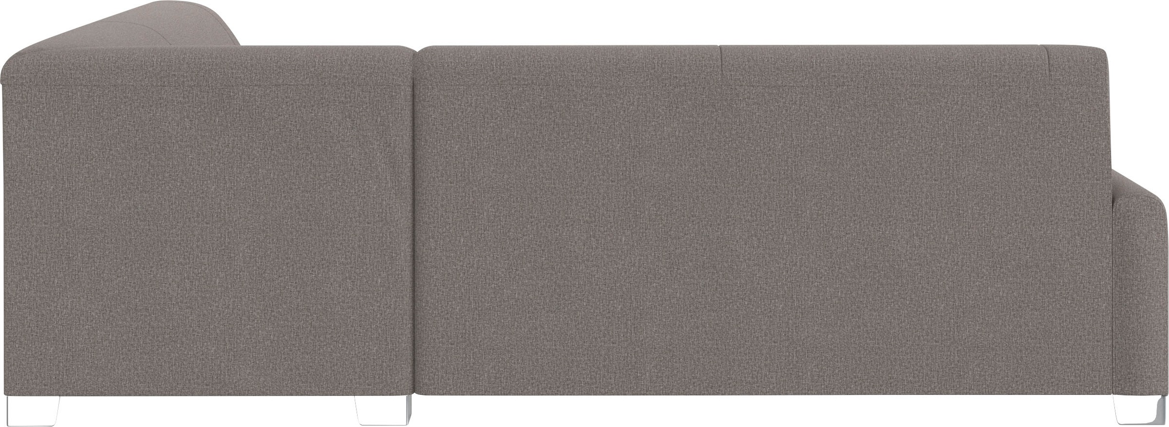 DOMO collection Ecksofa »Anzio in kubischer Formensprache, flache Armlehnen, L-Form«, Wahlweise mit Bettfunktion und Federkern für hohen Sitzkomfort