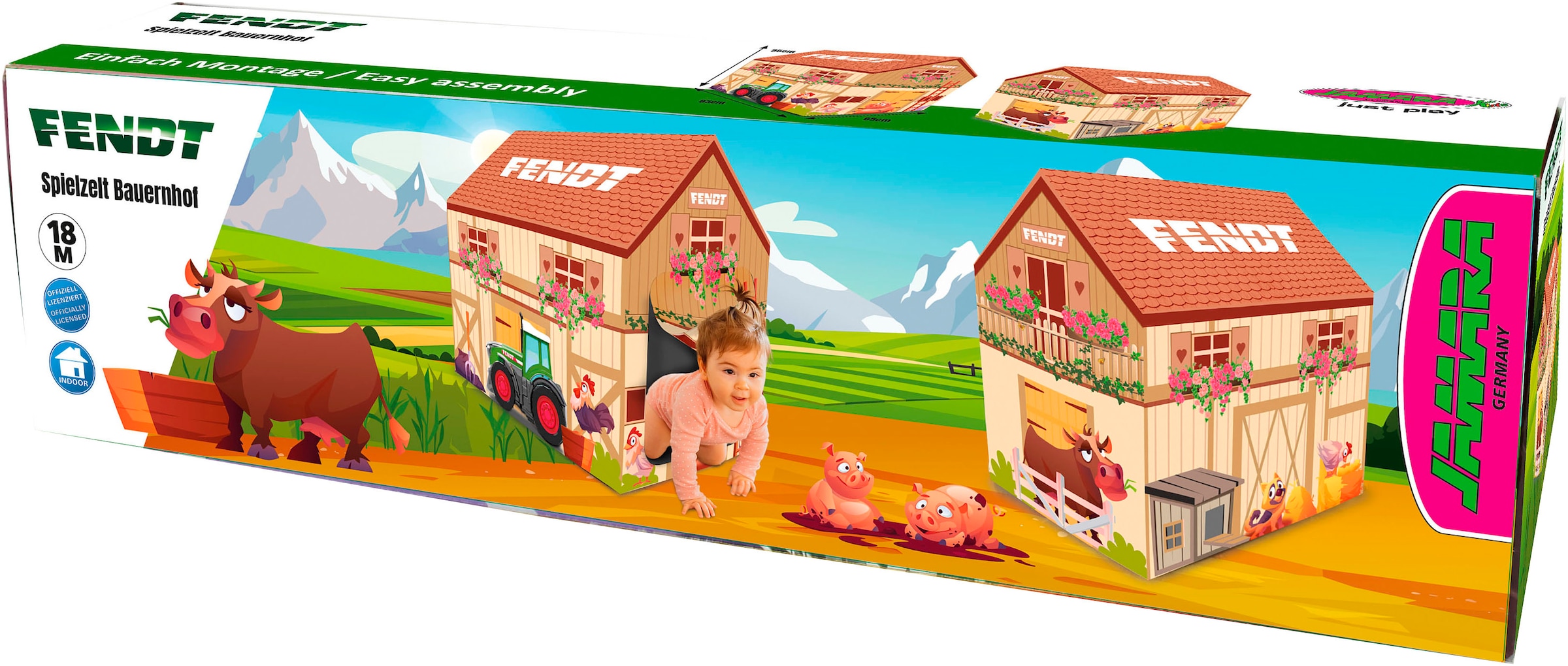 Jamara Spielzelt »Fendt Bauernhof«