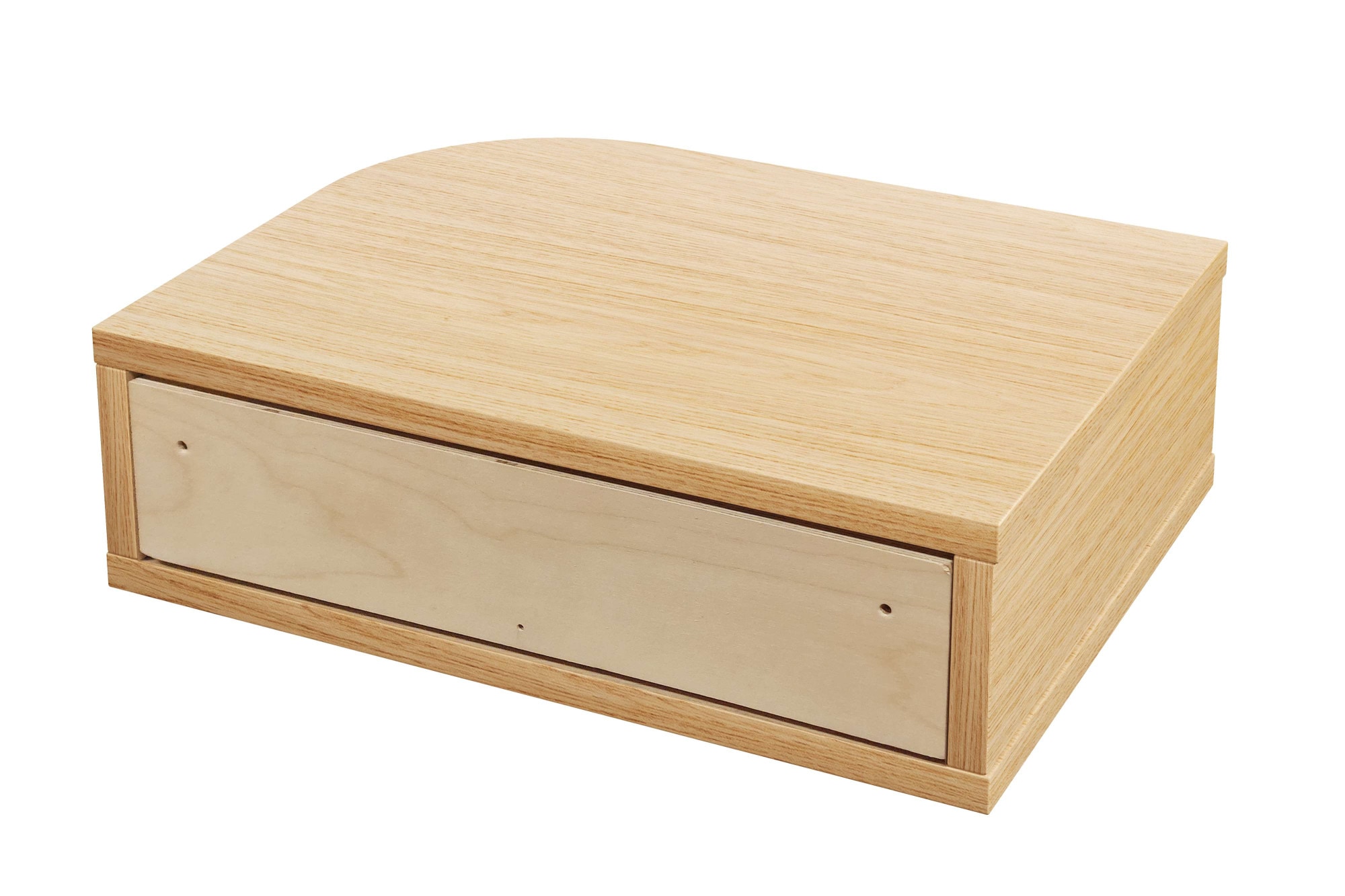 Woodman Nachttisch »Farsta«, in 3 Farben, mit Tambourschiebetüren, mit Eichenholz furniert