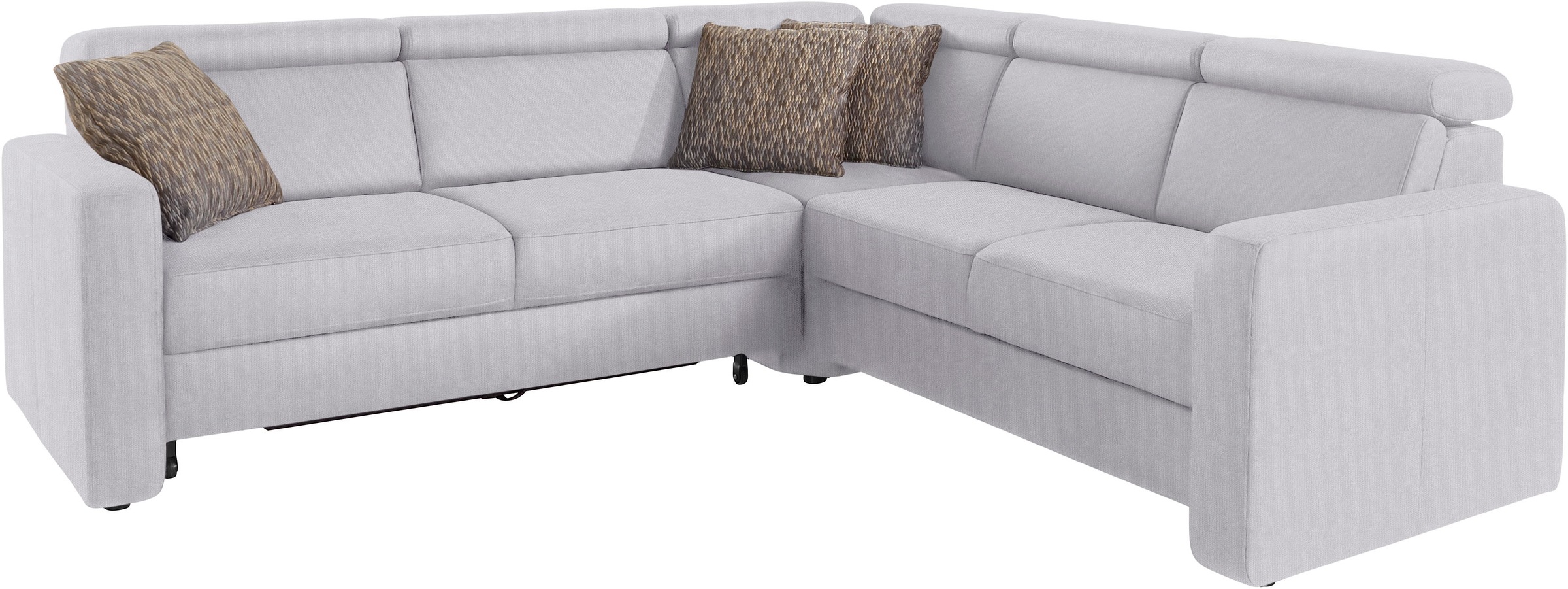 sit&more Ecksofa »Bologna L-Form«, Kopfteilverstellung, wahlweise mit Bettfunktion und Schubkasten
