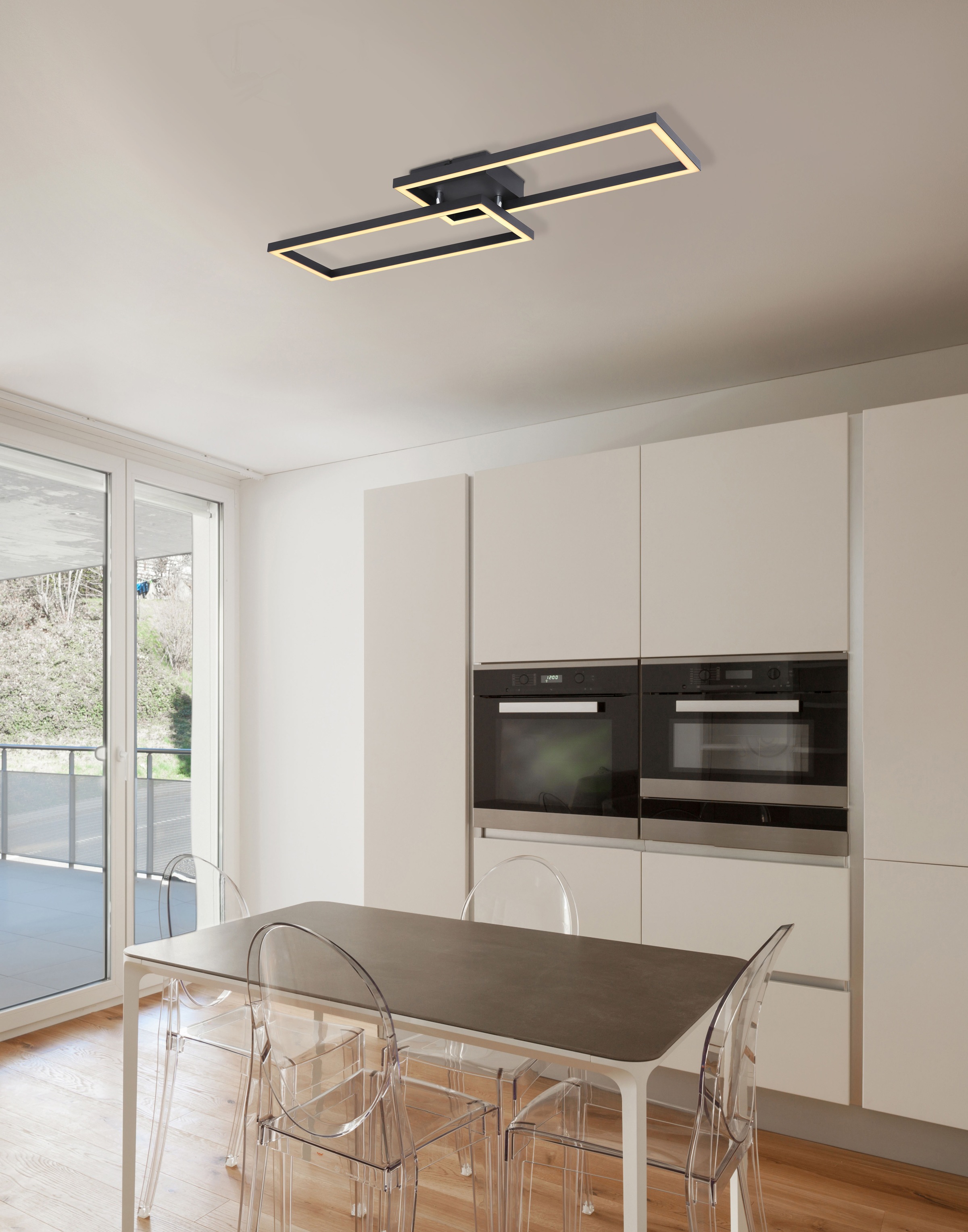 GLOBO LIGHTING LED Deckenleuchte »TATJANA« LED-Modul Warmweiß Deckenlampe/Wohnzimmer/Schlafzimmer/modern