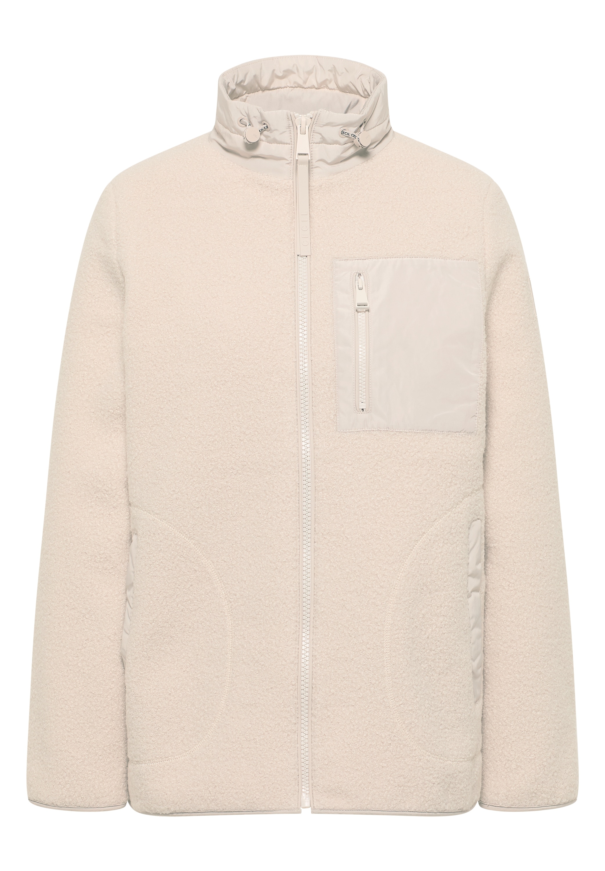 Cecil Plüschjacke, mit Softshell Details