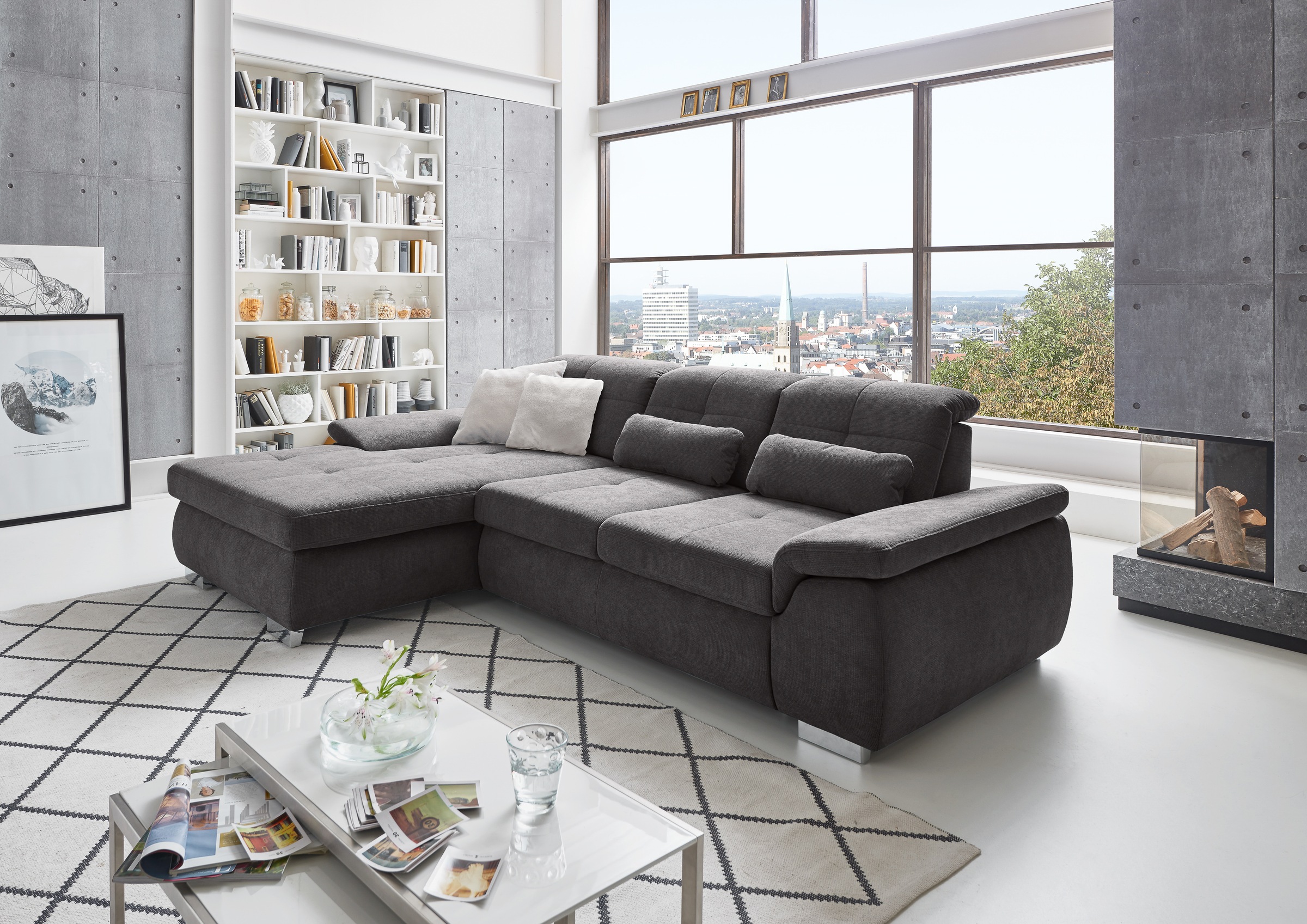 Die PlanBar Ecksofa »MP-IN16037 L-Form mit Kaltschaum-Polsterung«, mit Sitz günstig online kaufen