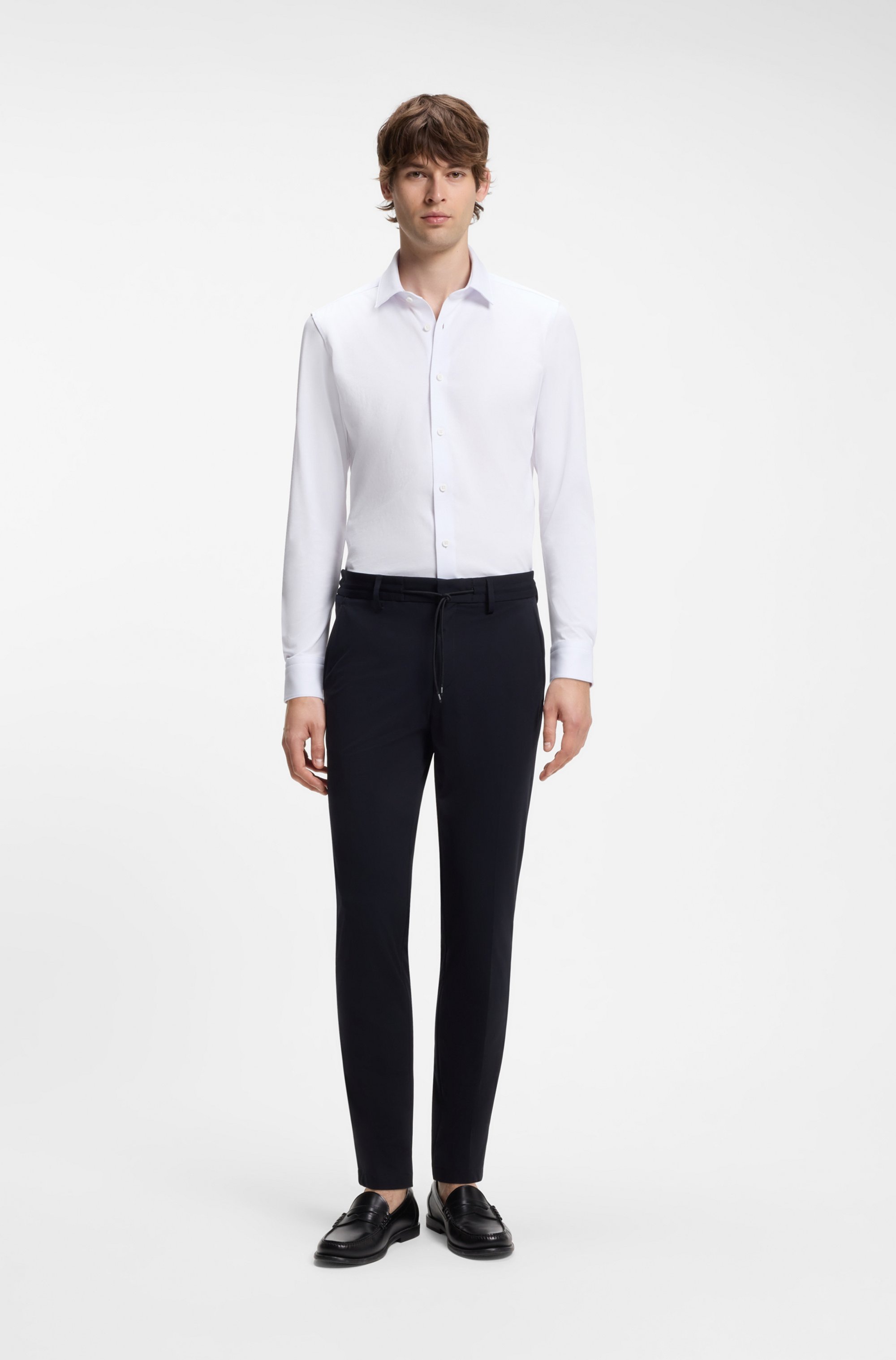 BOSS Businesshemd »HANK« Kentkragen, Slim Fit, Baumwoll-Mix mit Performance-Stretch