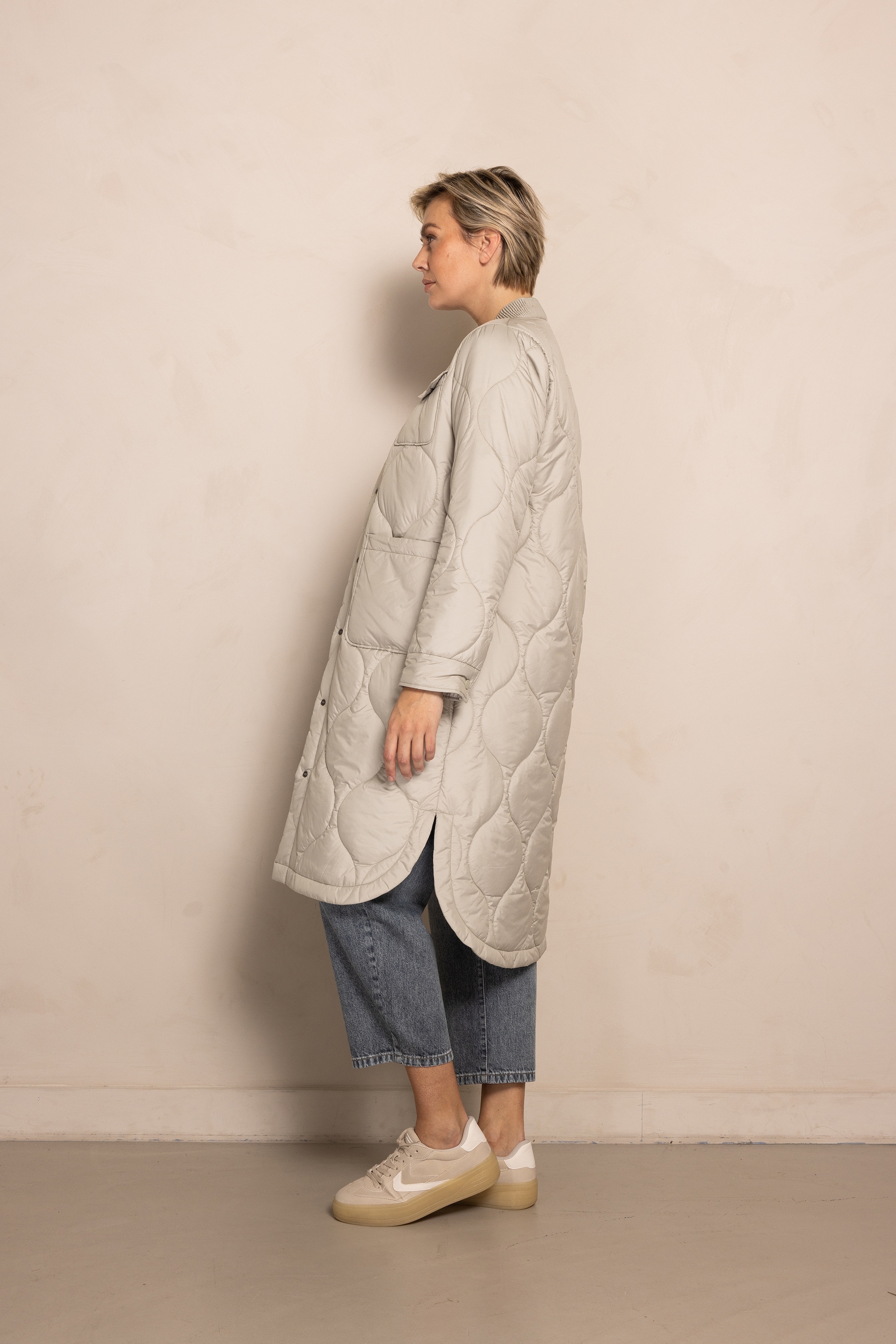 Zhrill Steppmantel »ZHTARA« mit leichter Steppung und Knopfleiste