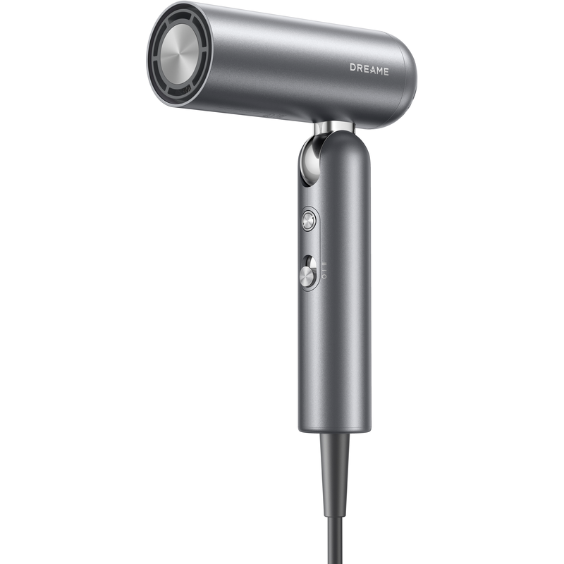 DREAME Haartrockner »Pocket High-Speed Hair Dryer« 1.300 W 2 Aufsätze klappbarer Reiseföhn, 2 Düsen für verschiedene Frisuren Gray Titanium Motor...