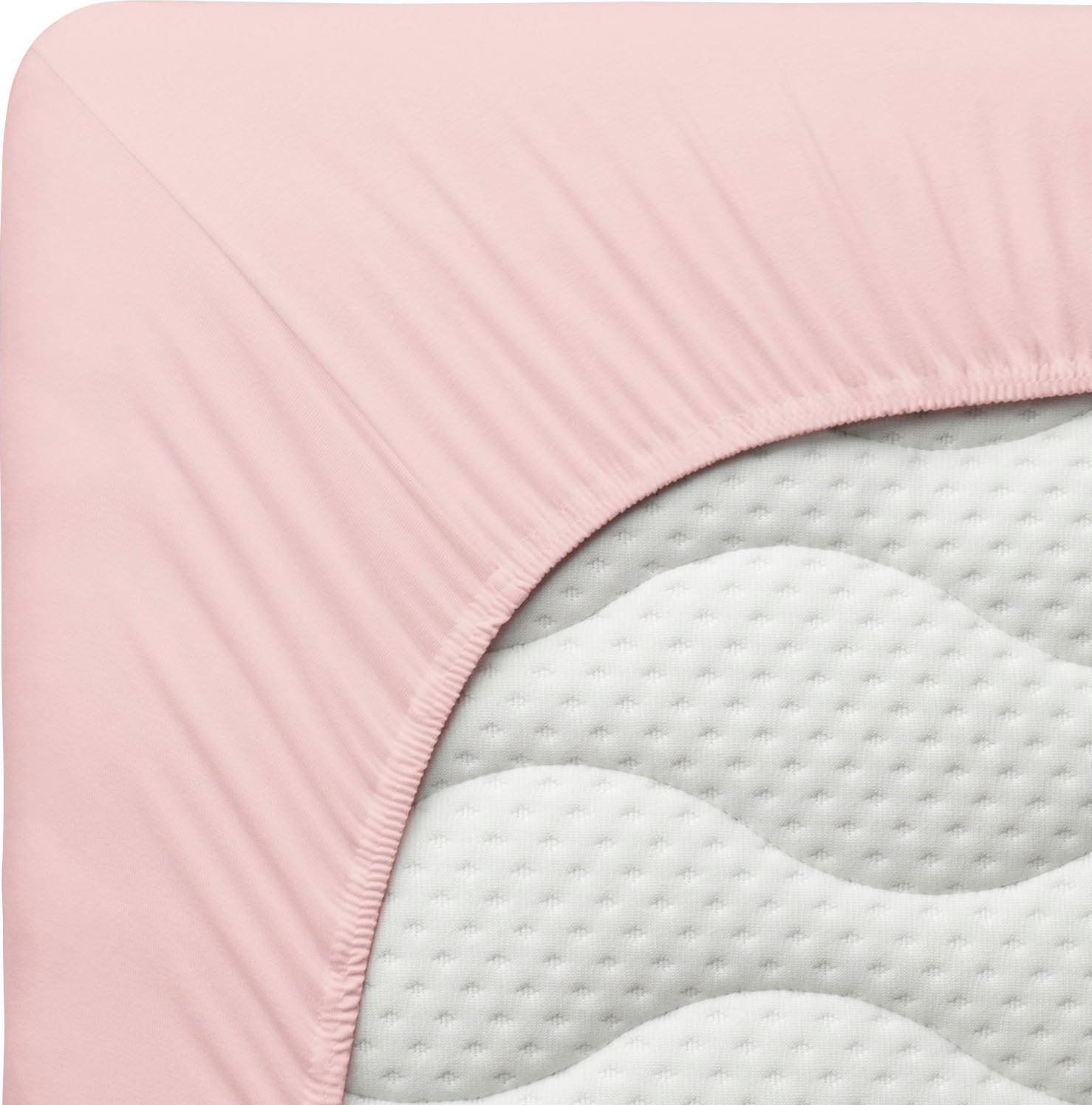 Schlafgut Spannbettlaken »PURE Bio-Baumwolle mit Elasthan, dehnbar blickdicht, straff, Bettlaken«, PREMIUM Laken für Matratzen bis 30cm Höhe, in 90x200, 140x200, 180x200