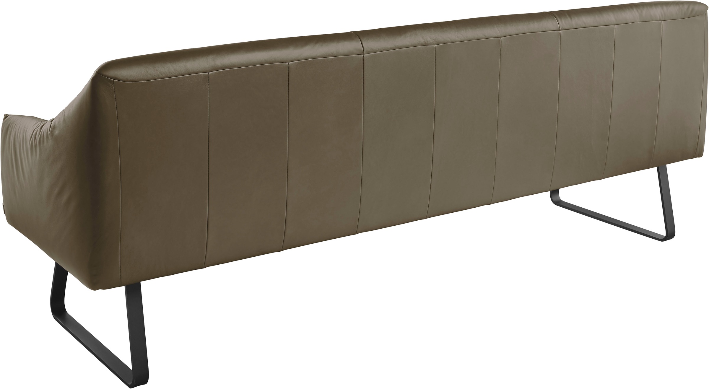 Musterring Essbank »JustB! SP500«, (1 St.), Metallkufe schwarz, verschiedene Farben, Breite 220 oder 250 cm