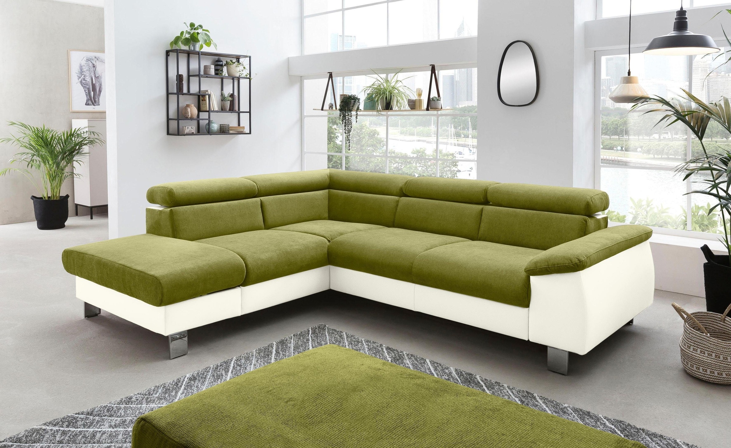 COTTA Polstergarnitur »Komaris L-Form«, (Set), Set bestehend aus: Ecksofa m günstig online kaufen