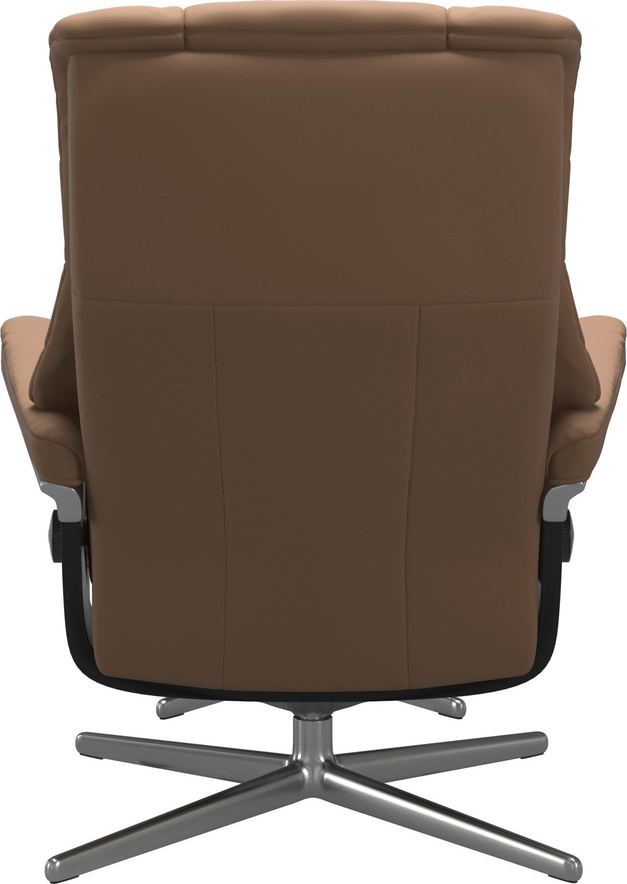 Stressless® Relaxsessel »Mayfair«, (Set, Relaxsessel mit Hocker), mit Hocker, mit Cross Base, Größe S, M & L, Holzakzent Schwarz