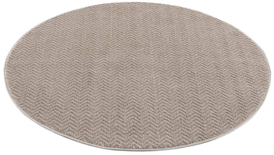 Carpet City Teppich »Friseé-Teppich FANCY900«, rund, 12 mm Höhe, Kurzflor, günstig online kaufen