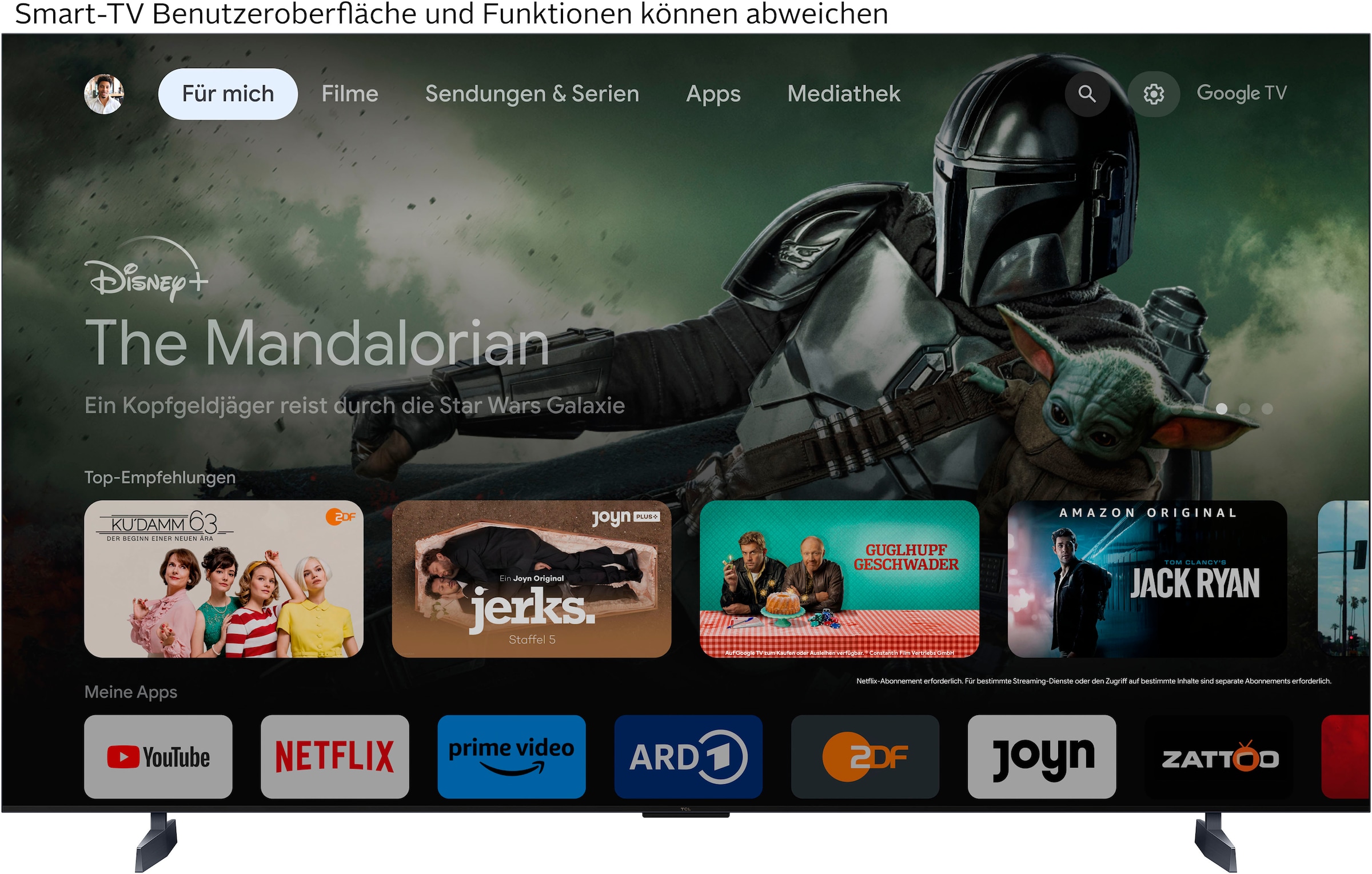 TCL Mini-LED-Fernseher »85Q10BX1«, 4K Ultra HD, Google TV-Smart-TV